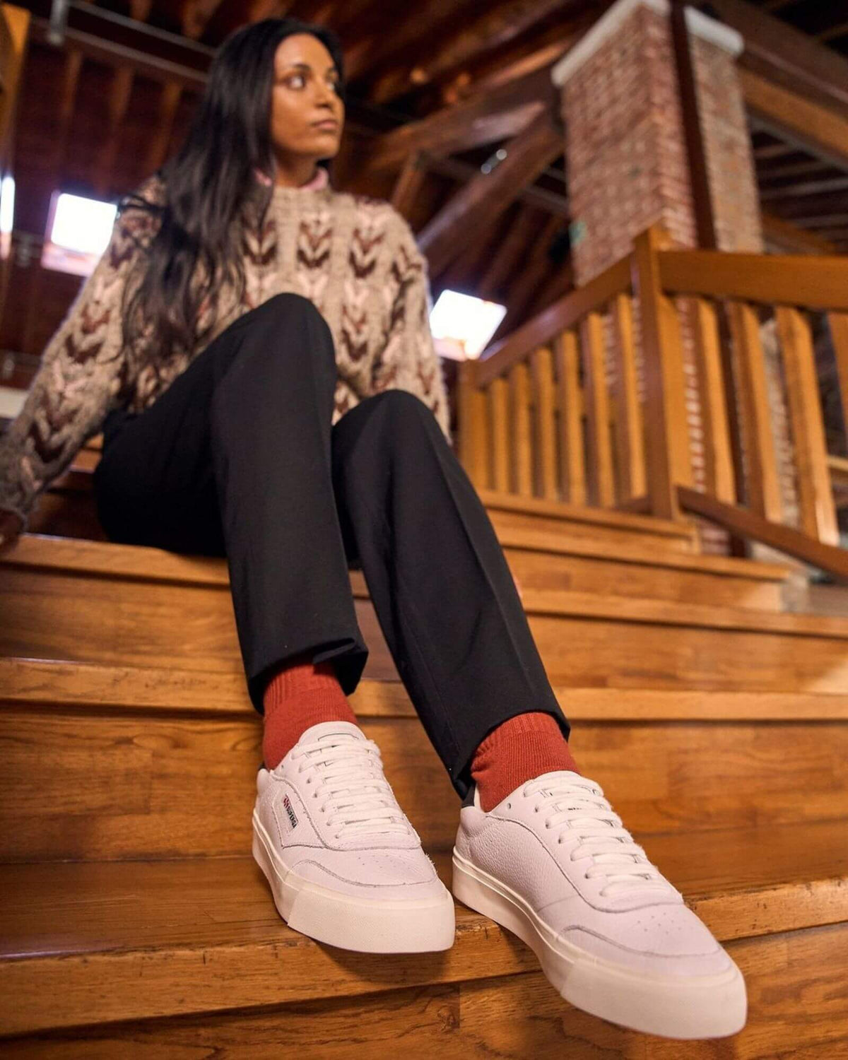 3843 SNEAKERS COURT WHITE/BLUE SPECTRUM LEATHER