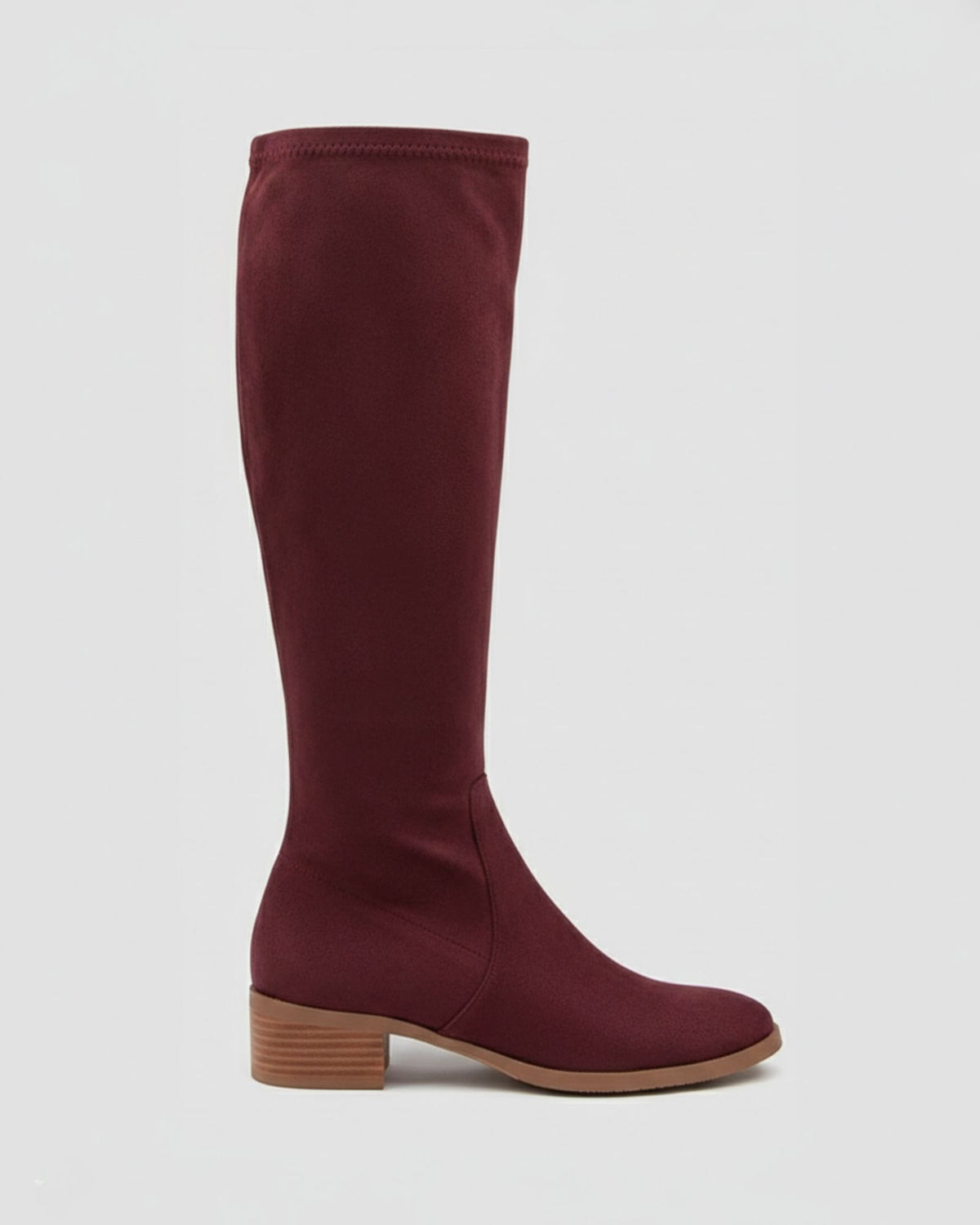 TIMOTHIE KNEE HIGH BOOTS BURGUNDY