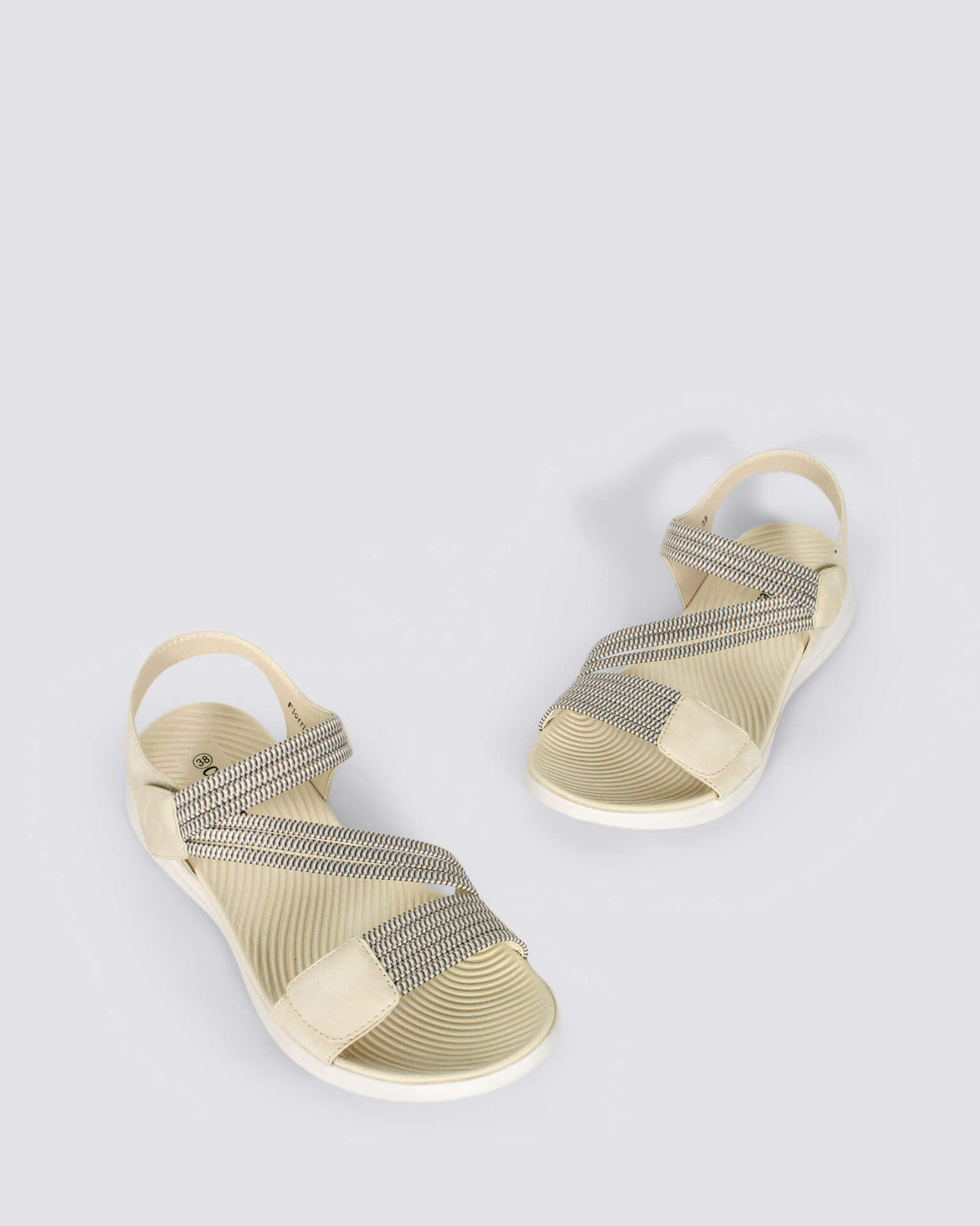 FLORRIE SANDALS BEIGE MULTI
