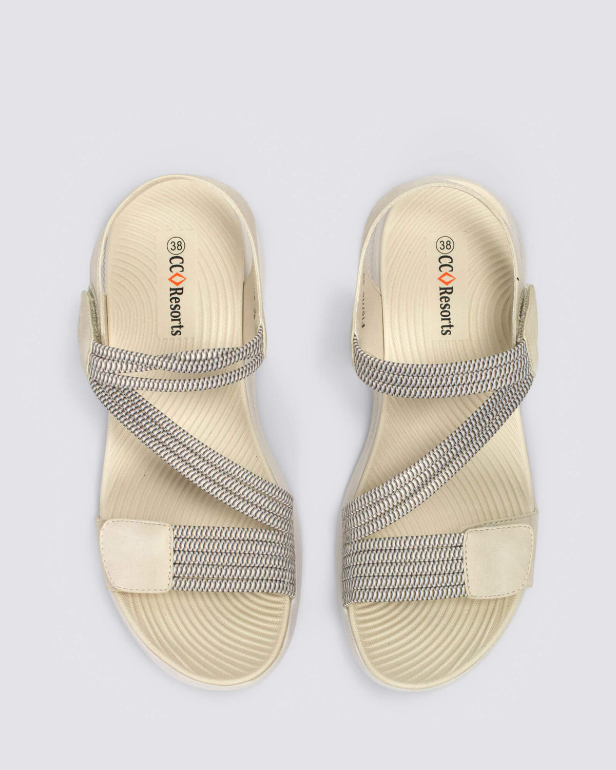 FLORRIE SANDALS BEIGE MULTI