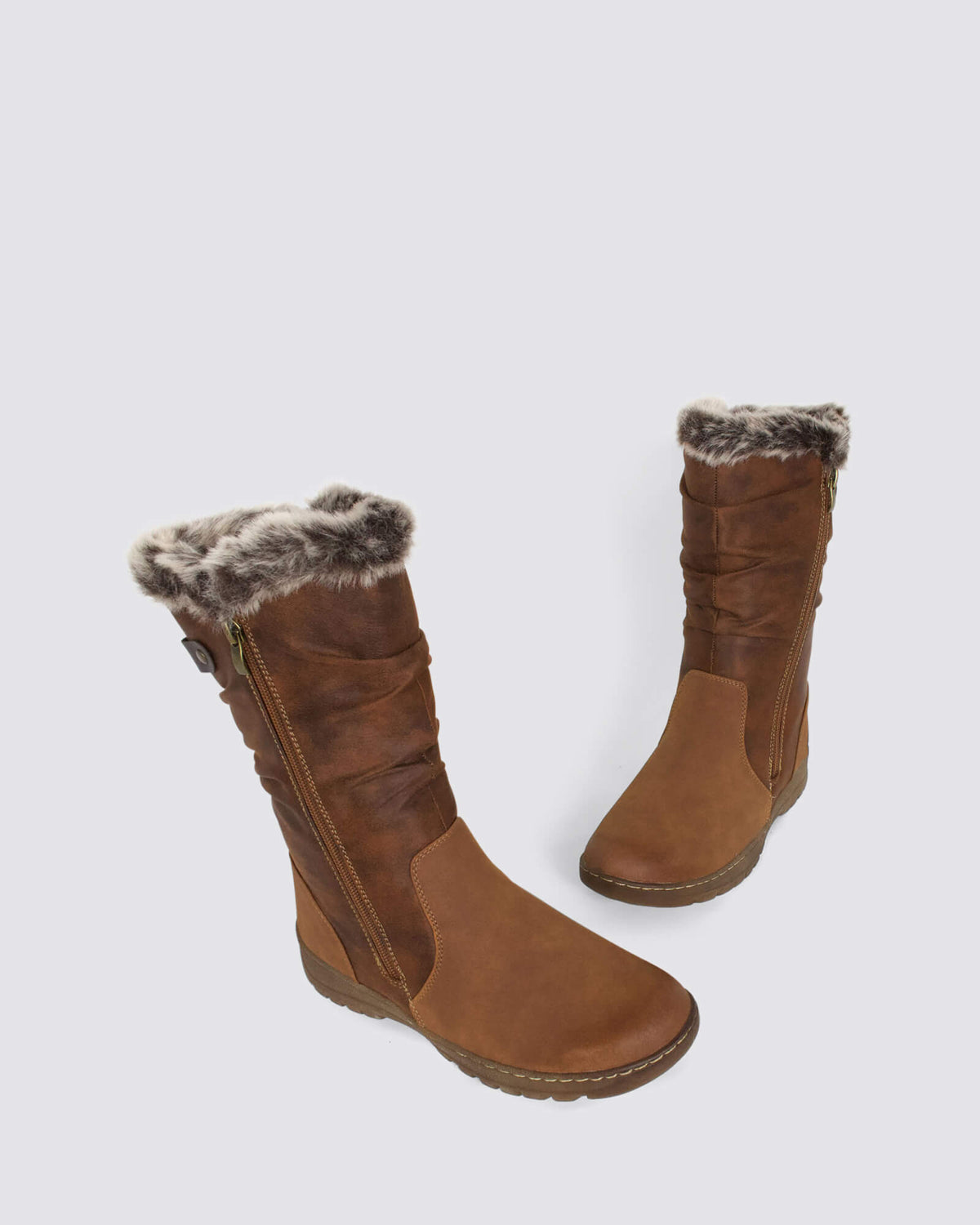 GOOSE TALL BOOTS BROWN