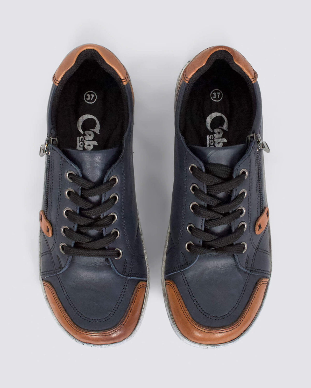 CP656-50 SNEAKERS NAVY LEATHER