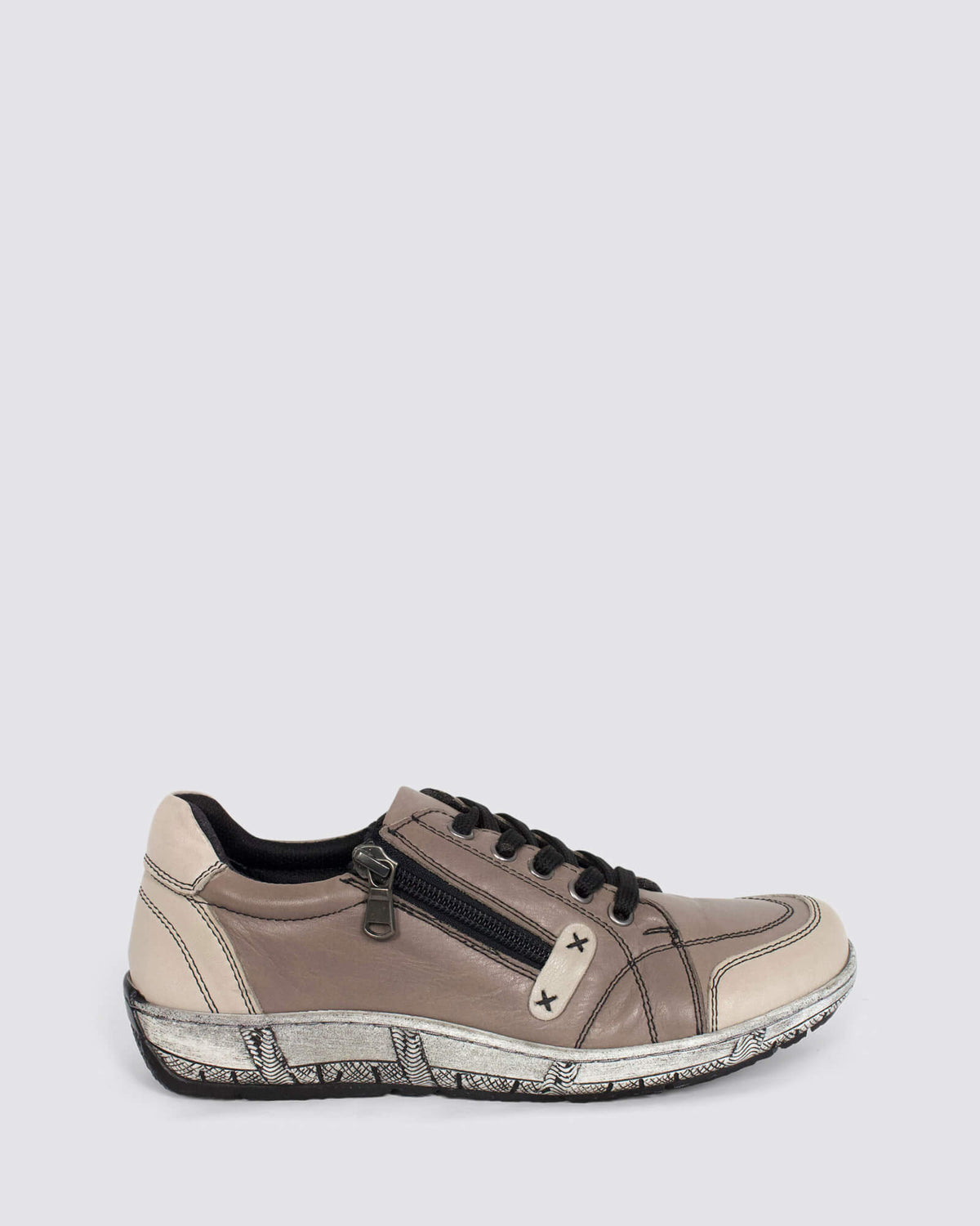 CP656-50 SNEAKERS TAUPE LEATHER