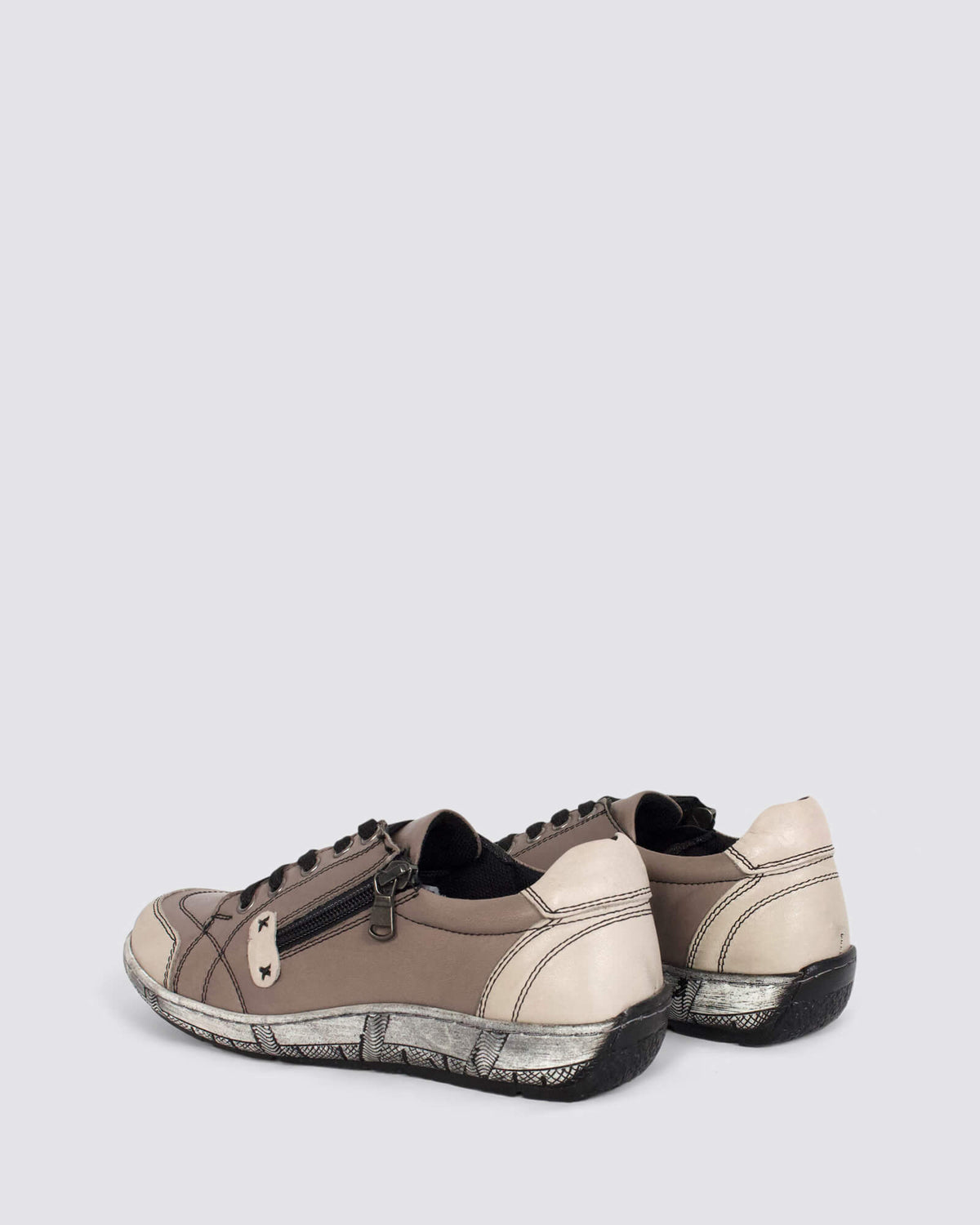 CP656-50 SNEAKERS TAUPE LEATHER