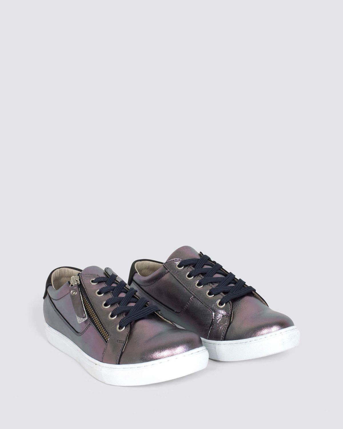 EG520 SNEAKERS PEWTER LEATHER