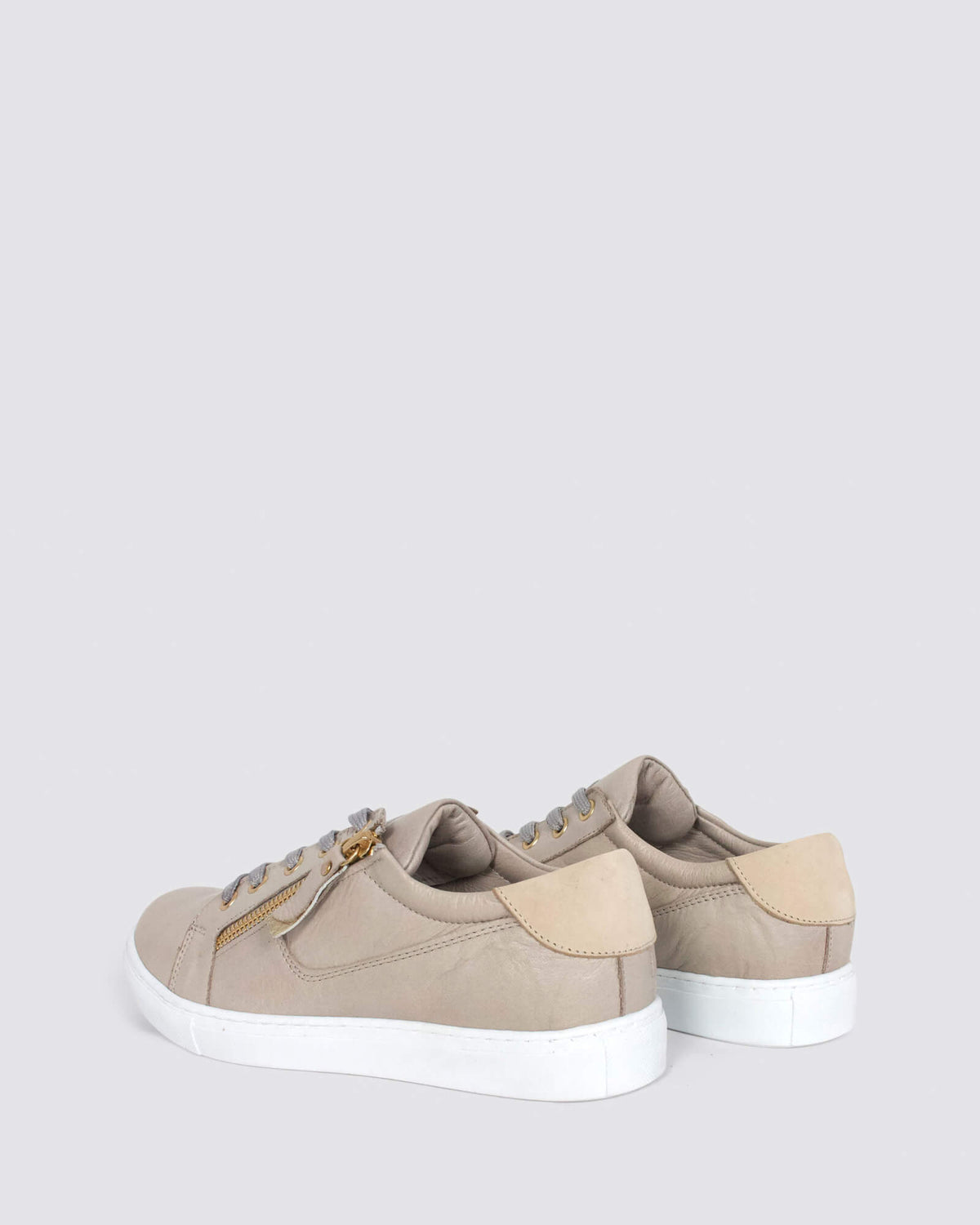 EG520 SNEAKERS TAUPE LEATHER