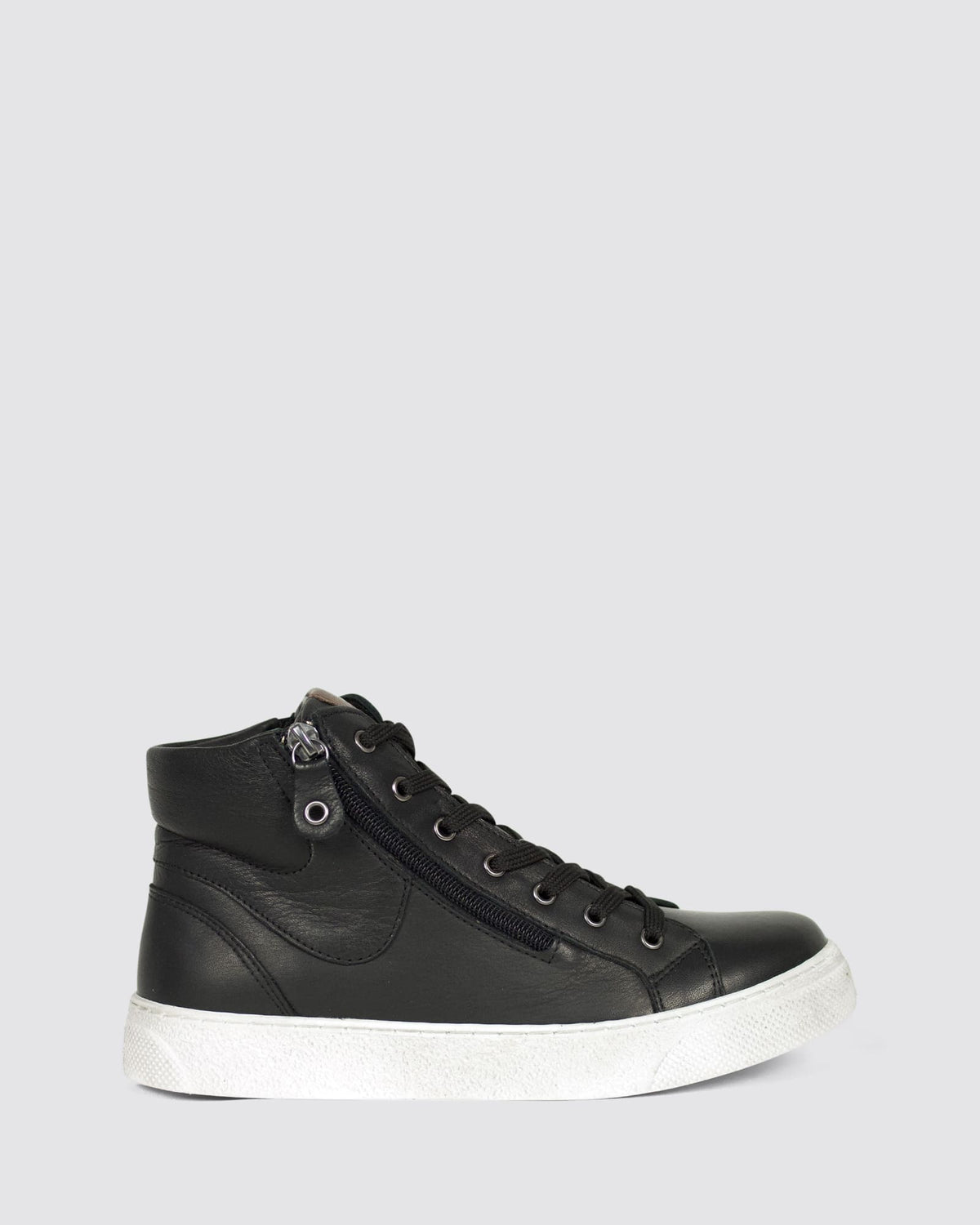 UKELELE SNEAKERS BLACK LEATHER