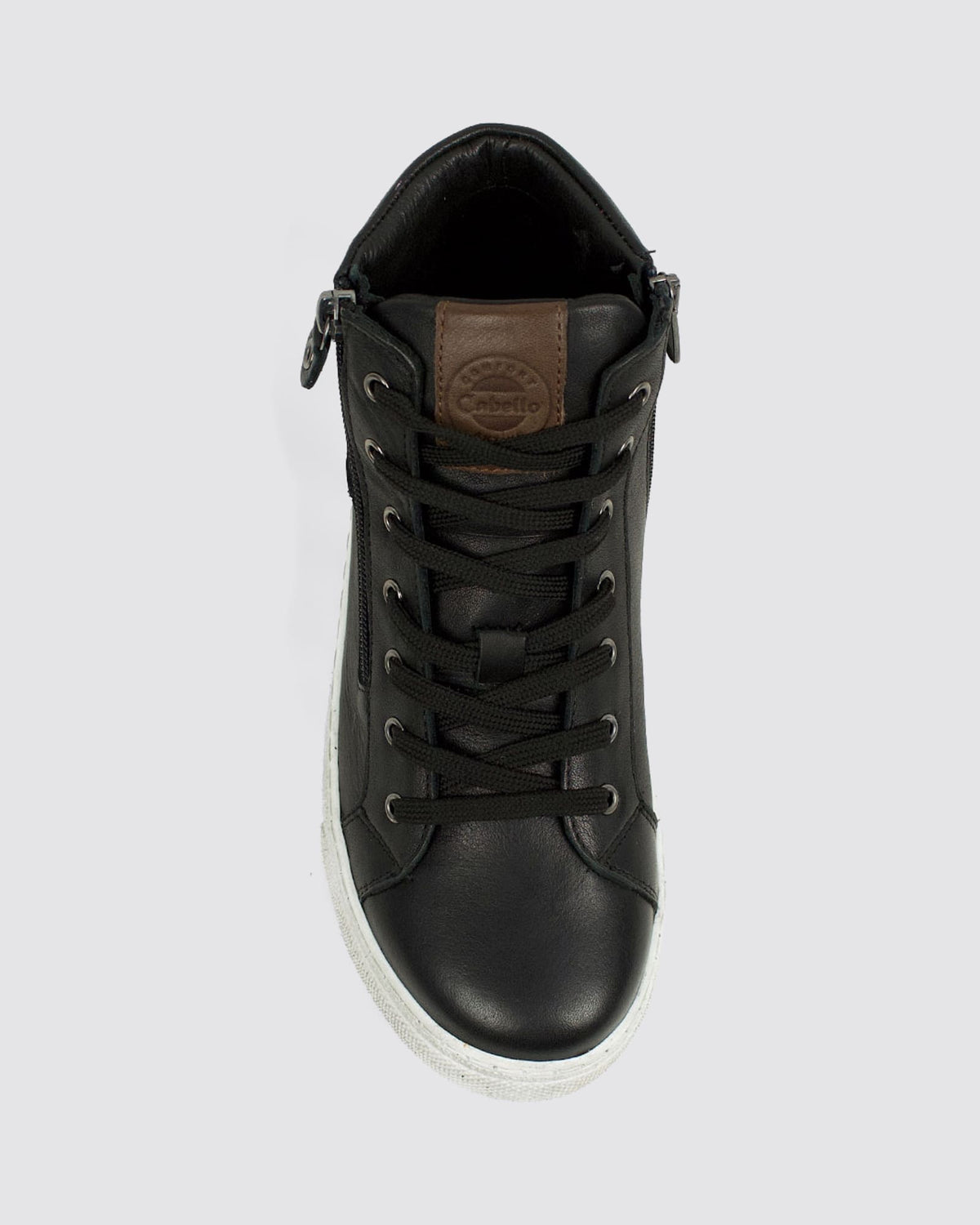 UKELELE SNEAKERS BLACK LEATHER