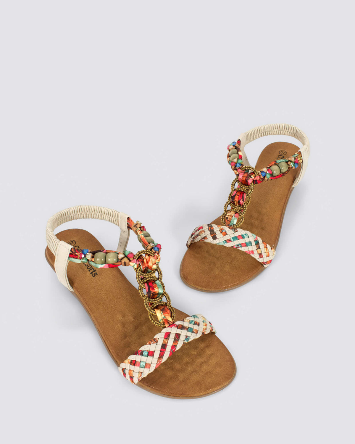 URSA WEDGE SANDALS TAUPE