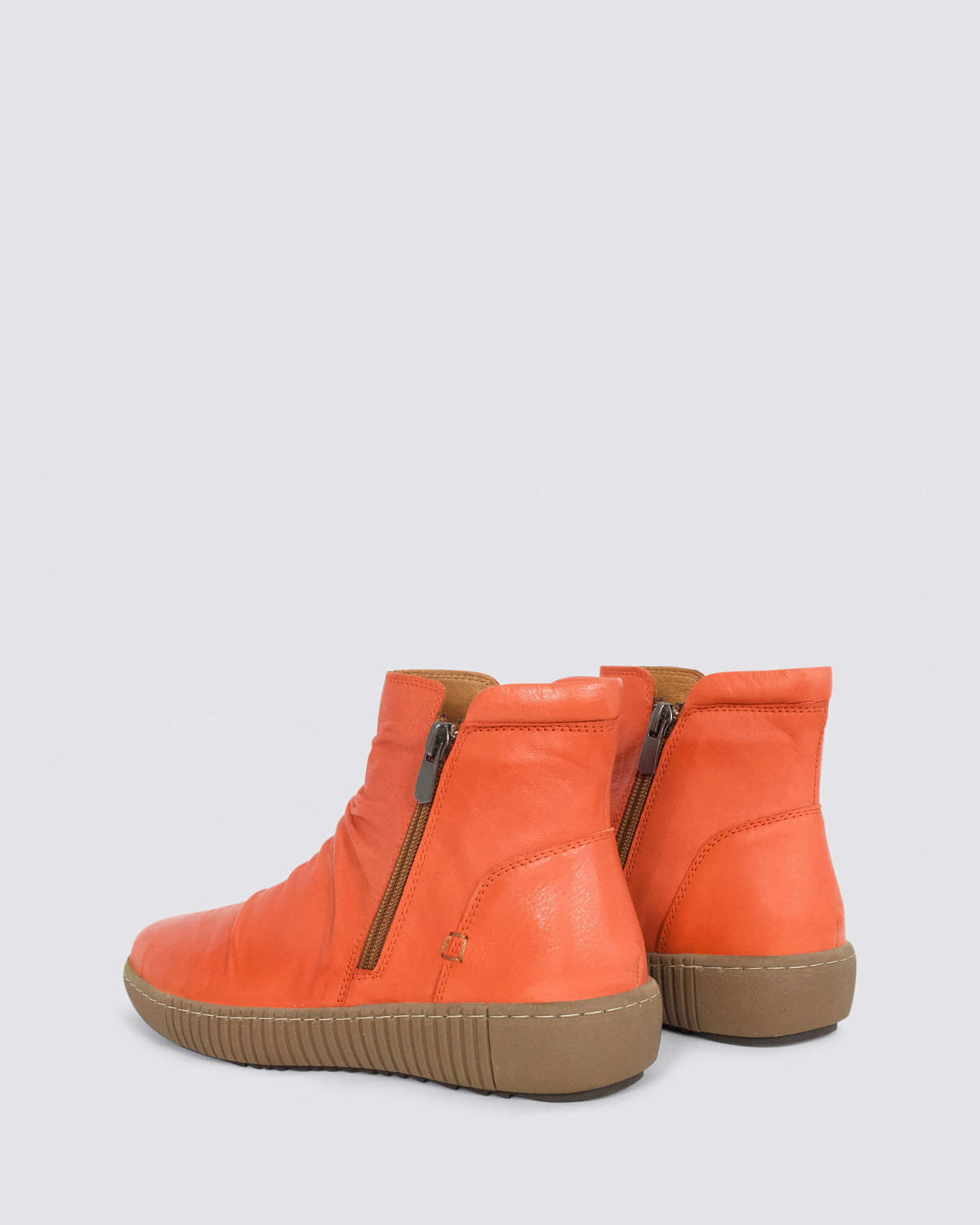 WINNIE ANKLE BOOT ORANGE LEATHER