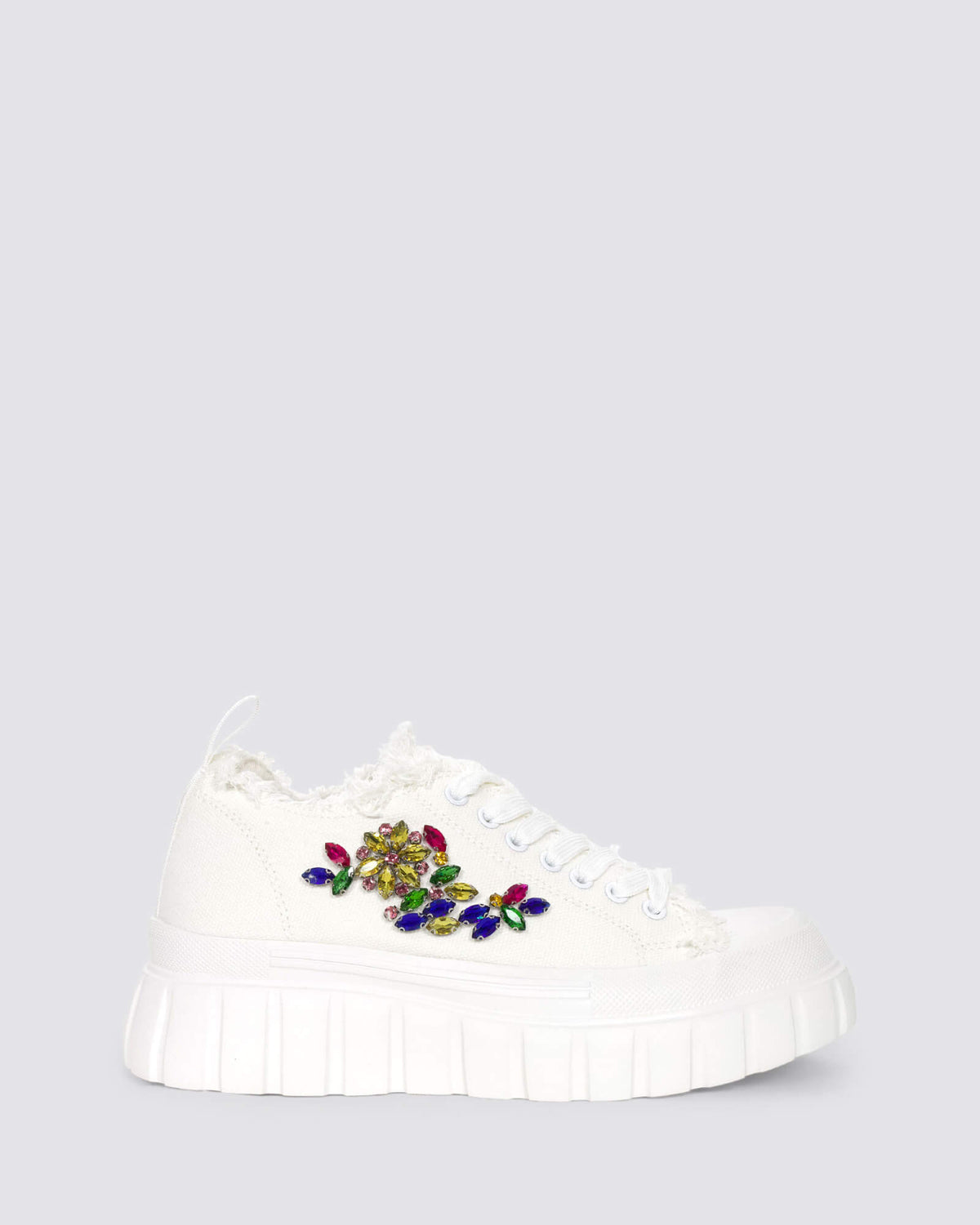 DG9002 PLATFORM SNEAKERS BIANCO