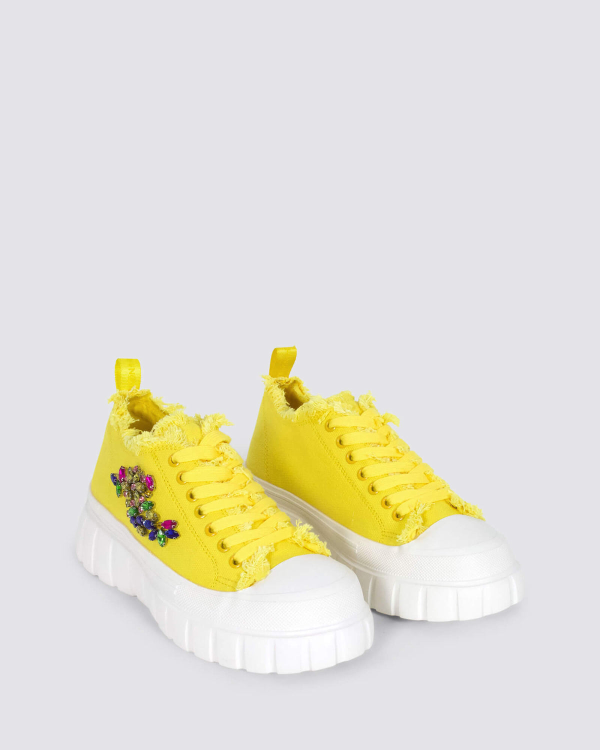 DG9002 PLATFORM SNEAKERS GIALLO
