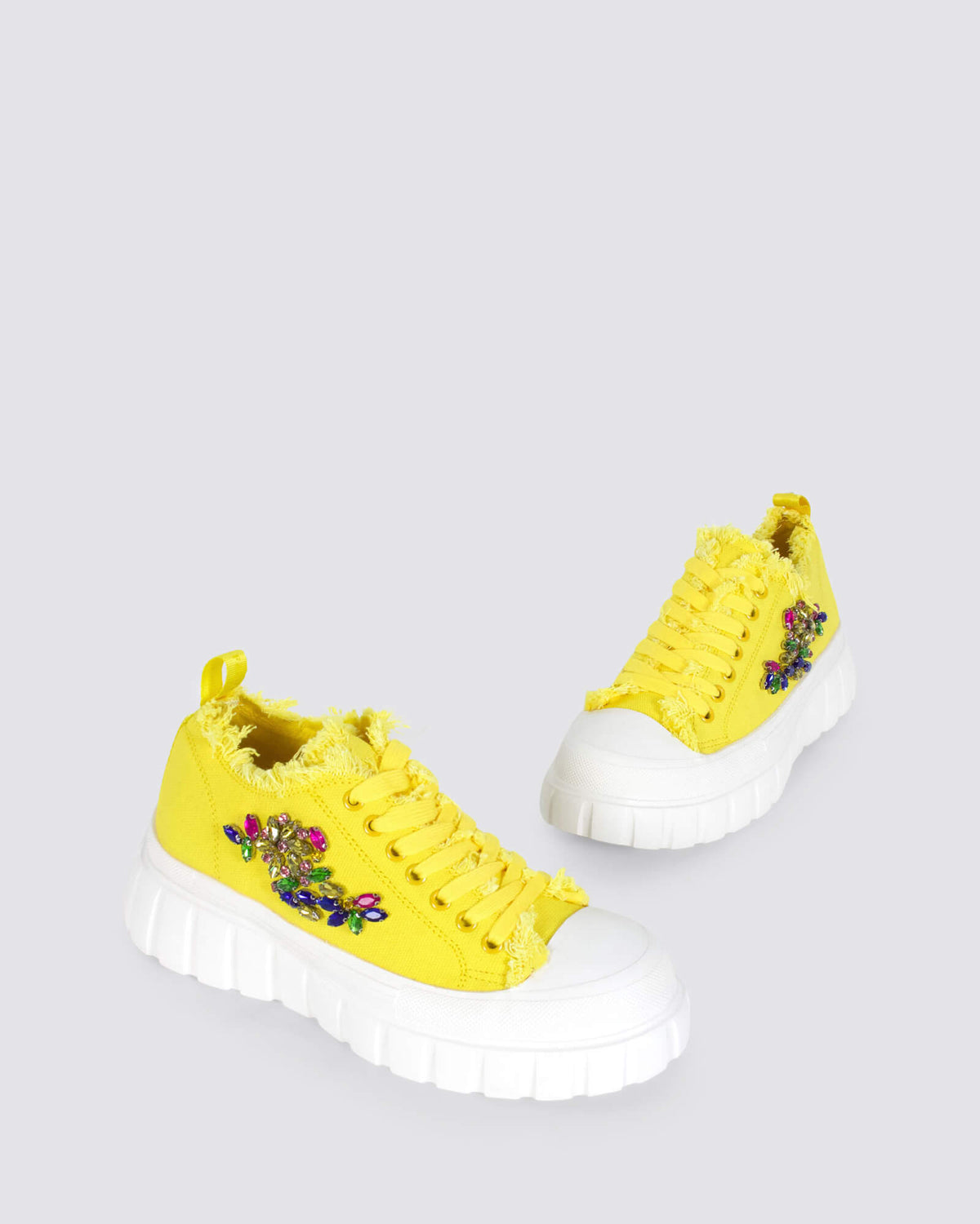 DG9002 PLATFORM SNEAKERS GIALLO