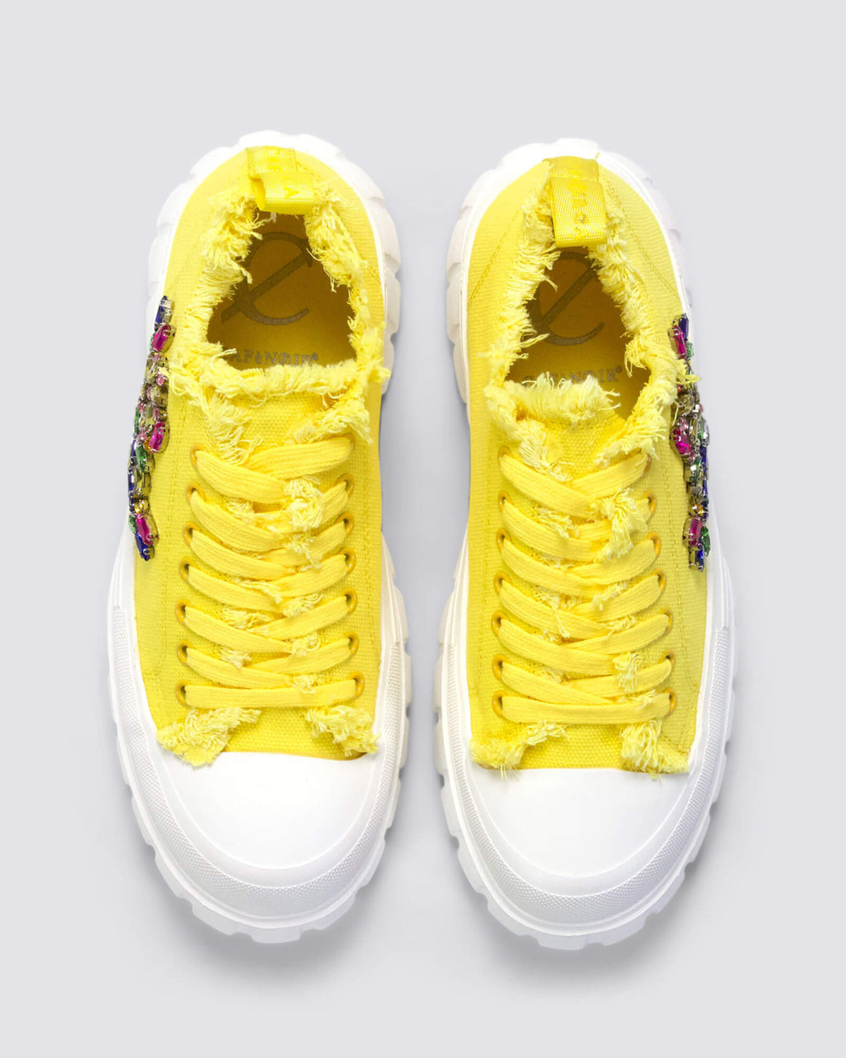 DG9002 PLATFORM SNEAKERS GIALLO