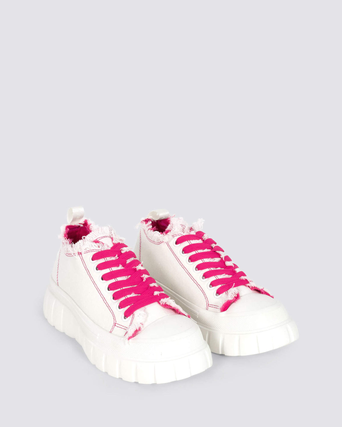 DG9004 PLATFORM SNEAKERS BIANCO/FUXIA