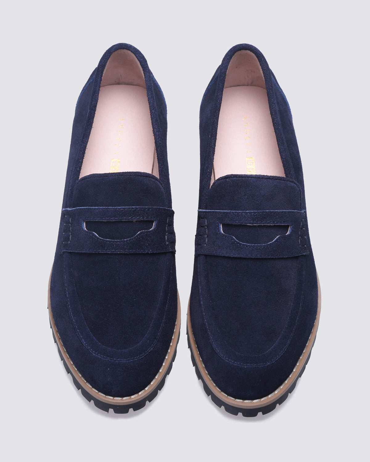 DANDY LOAFERS NAVY SUEDE LEATHER