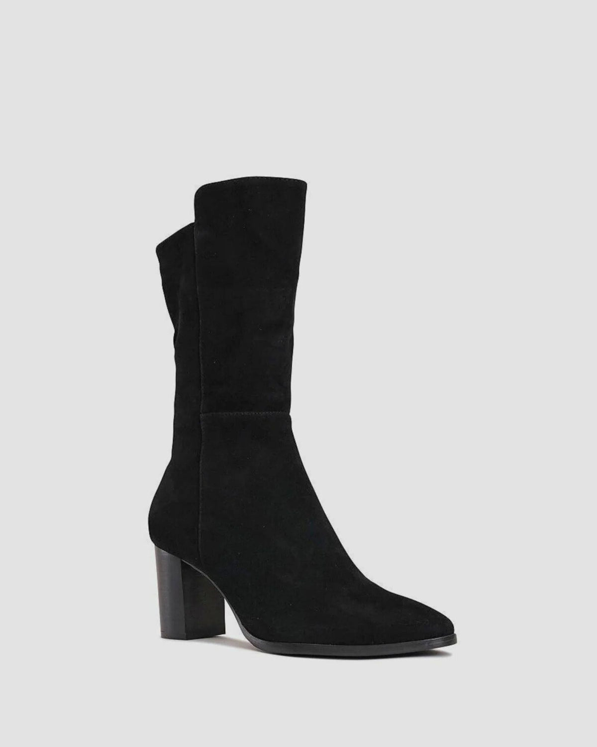 AISLEY HEELED BOOTS BLACK SUEDE