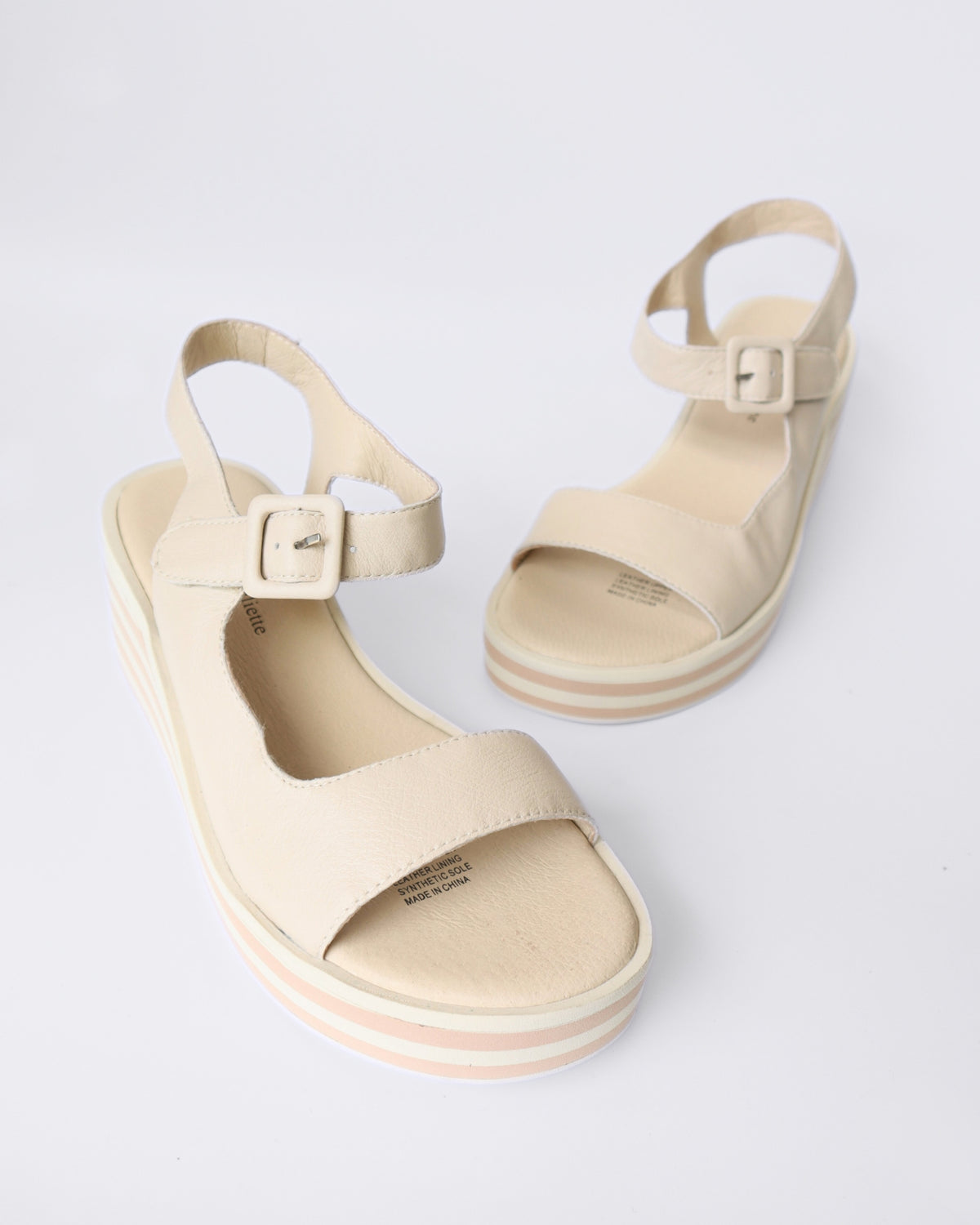 FIGG PLATFORM SANDALS MILK