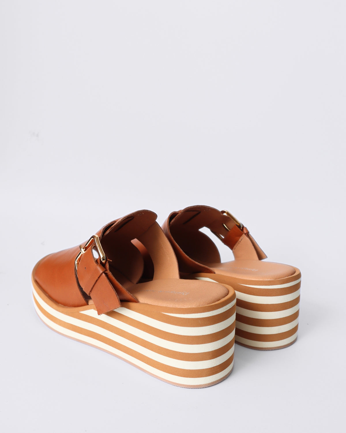 FOGAL PLATFORM SANDALS DARK RUM