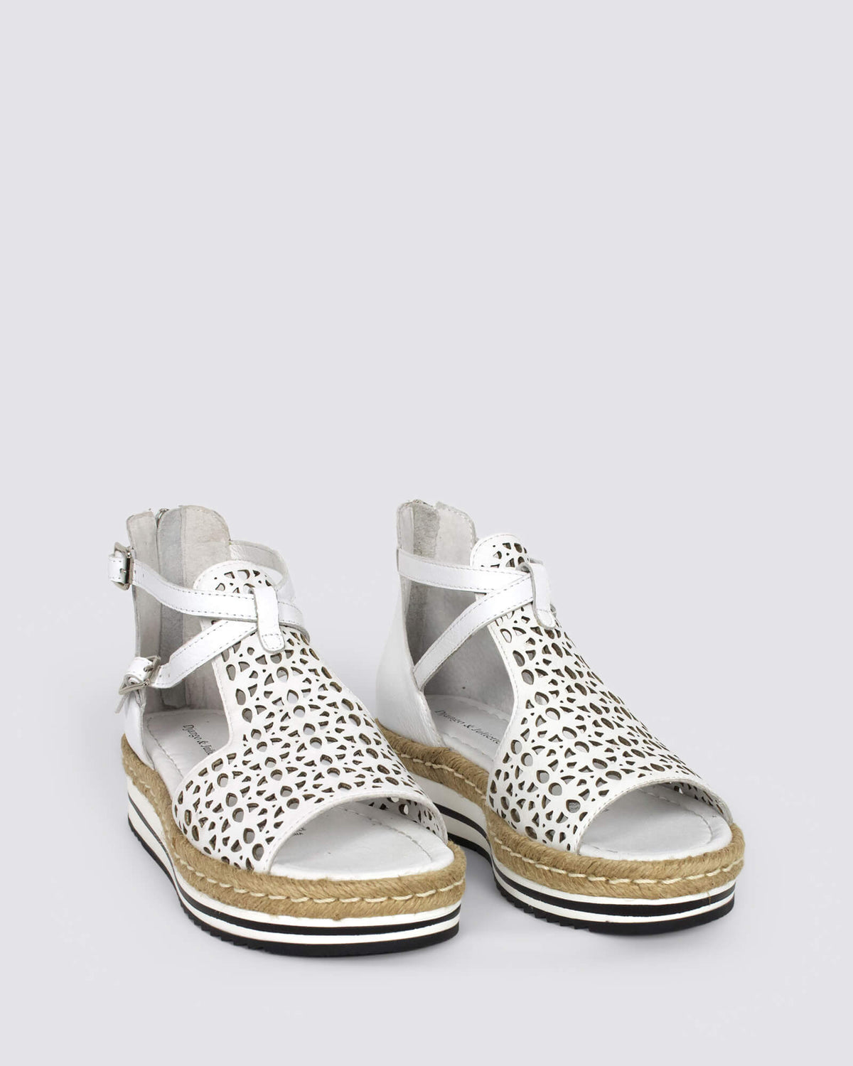 ACCRA WEDGE SANDALS WHITE