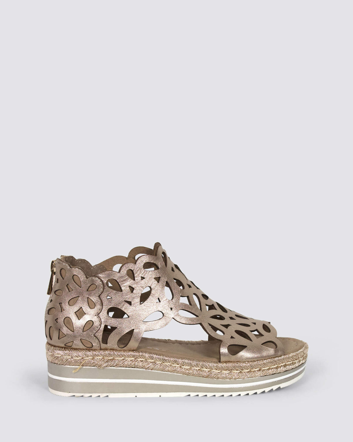 ADELY WEDGE SANDALS CHAMPAGNE
