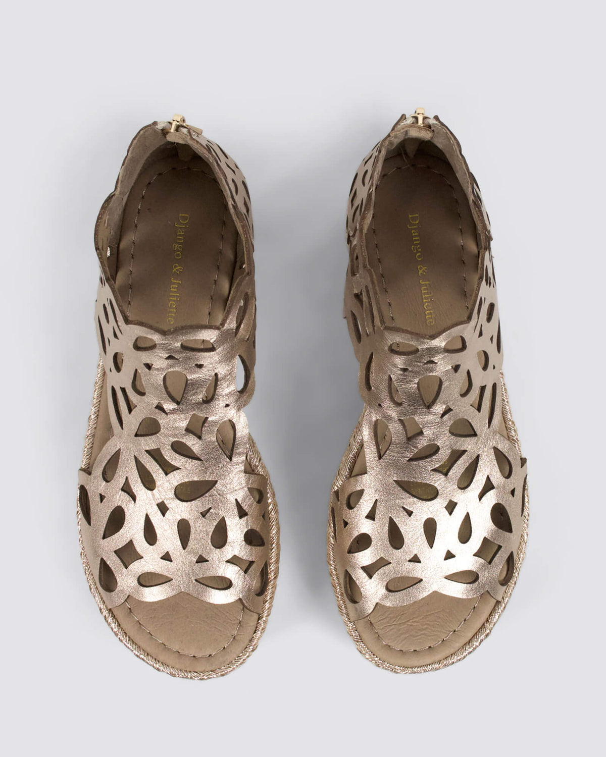 ADELY WEDGE SANDALS CHAMPAGNE