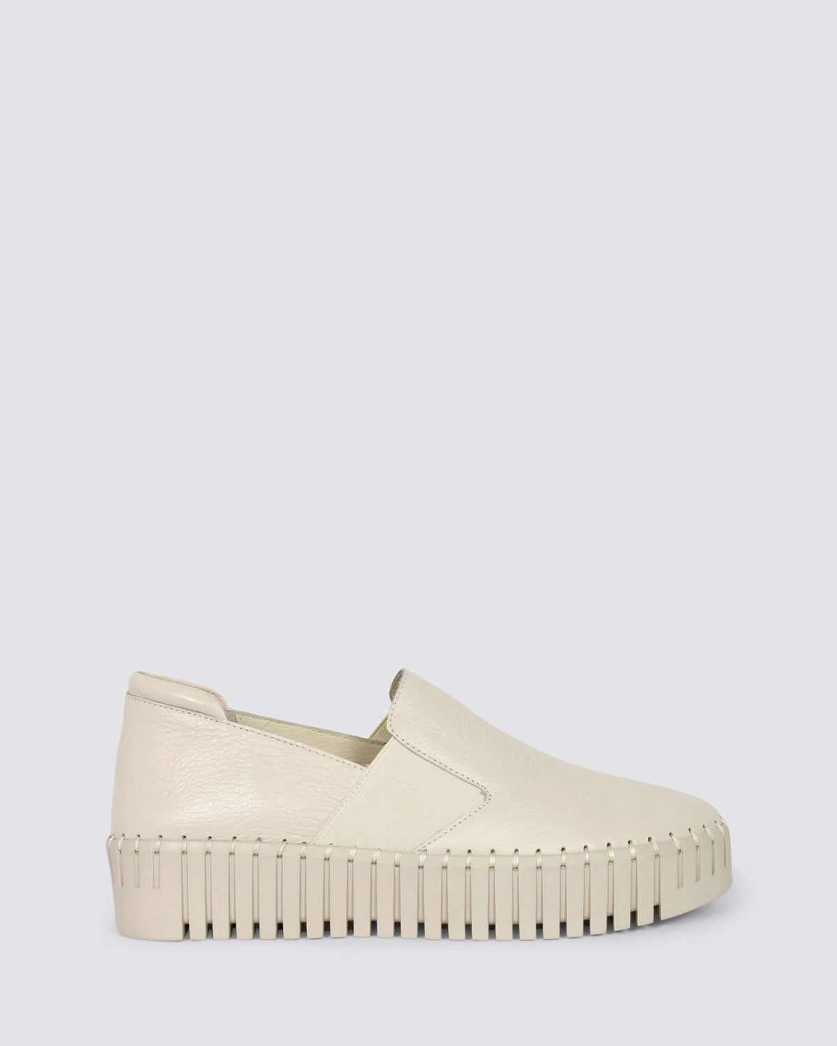 BECCA SNEAKERS MILK LEATHER