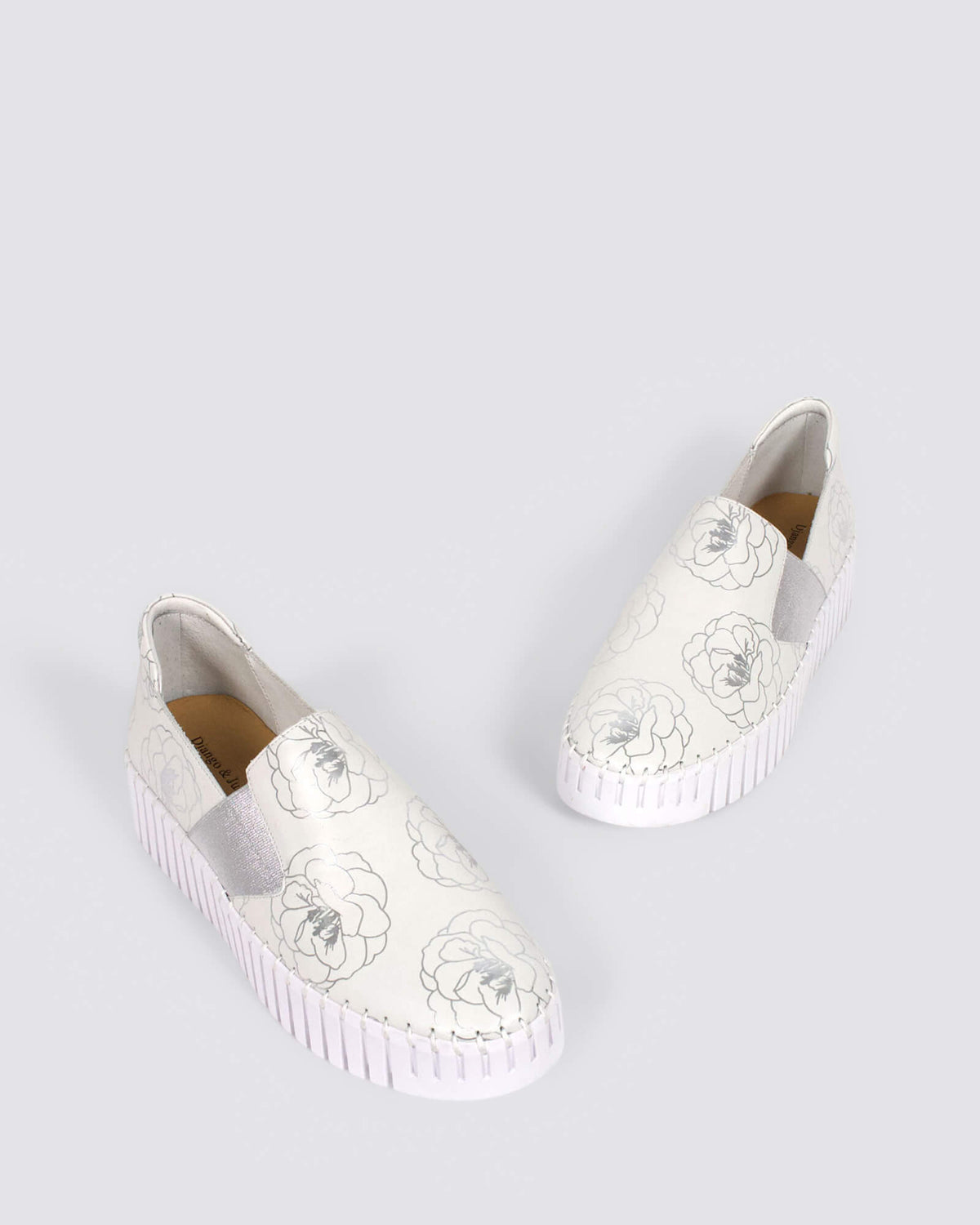 BECCA FLATS WHITE SILVER