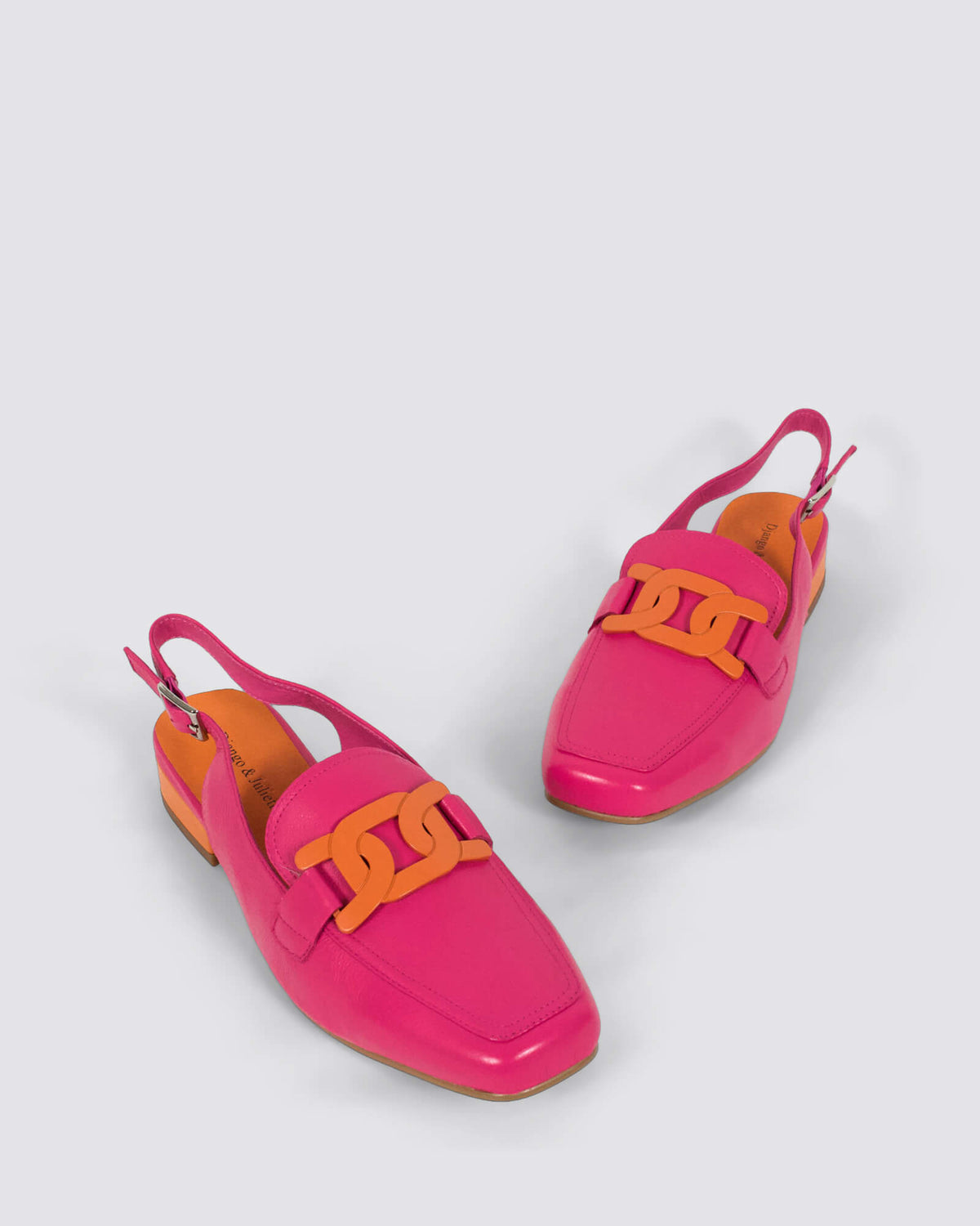 BOSSYS SLINGBACK LOAFERS FUCHSIA ORANGE
