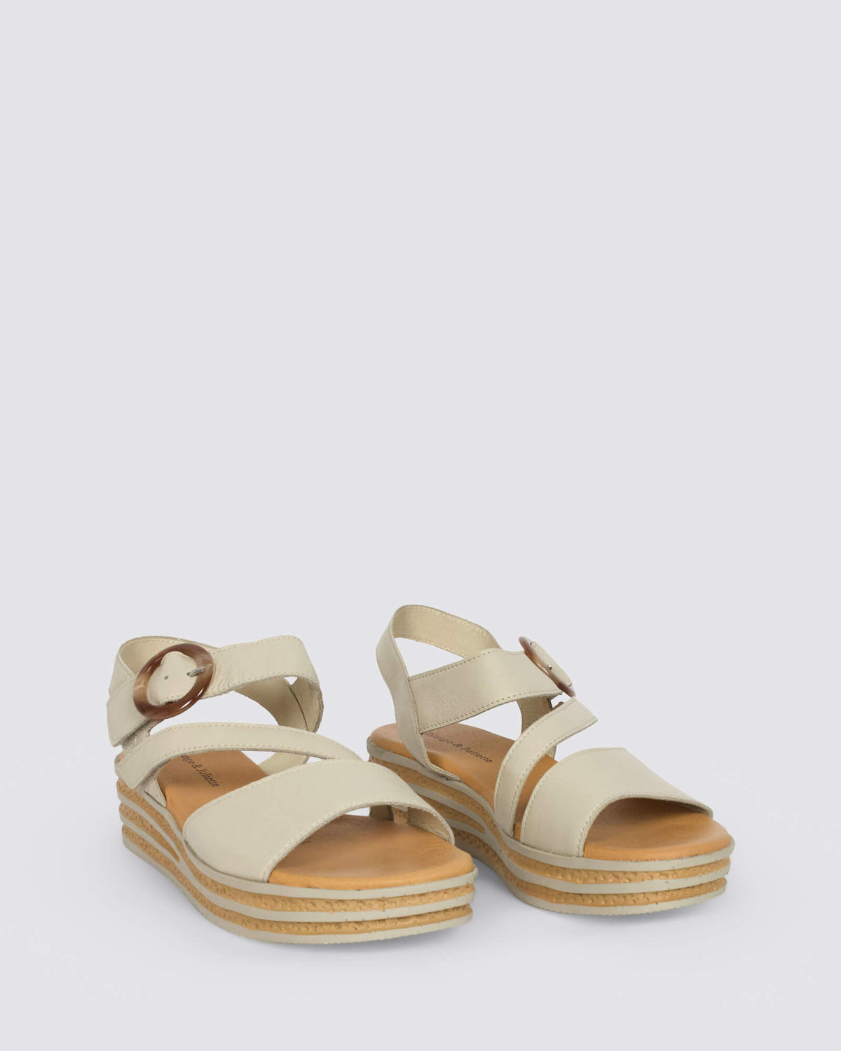 CHARLEEN WEDGE SANDALS ALMOND
