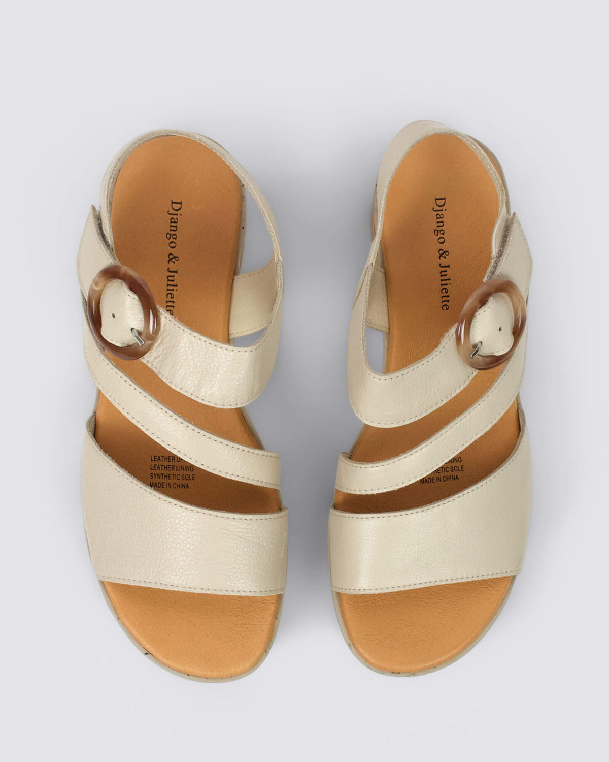 CHARLEEN WEDGE SANDALS ALMOND