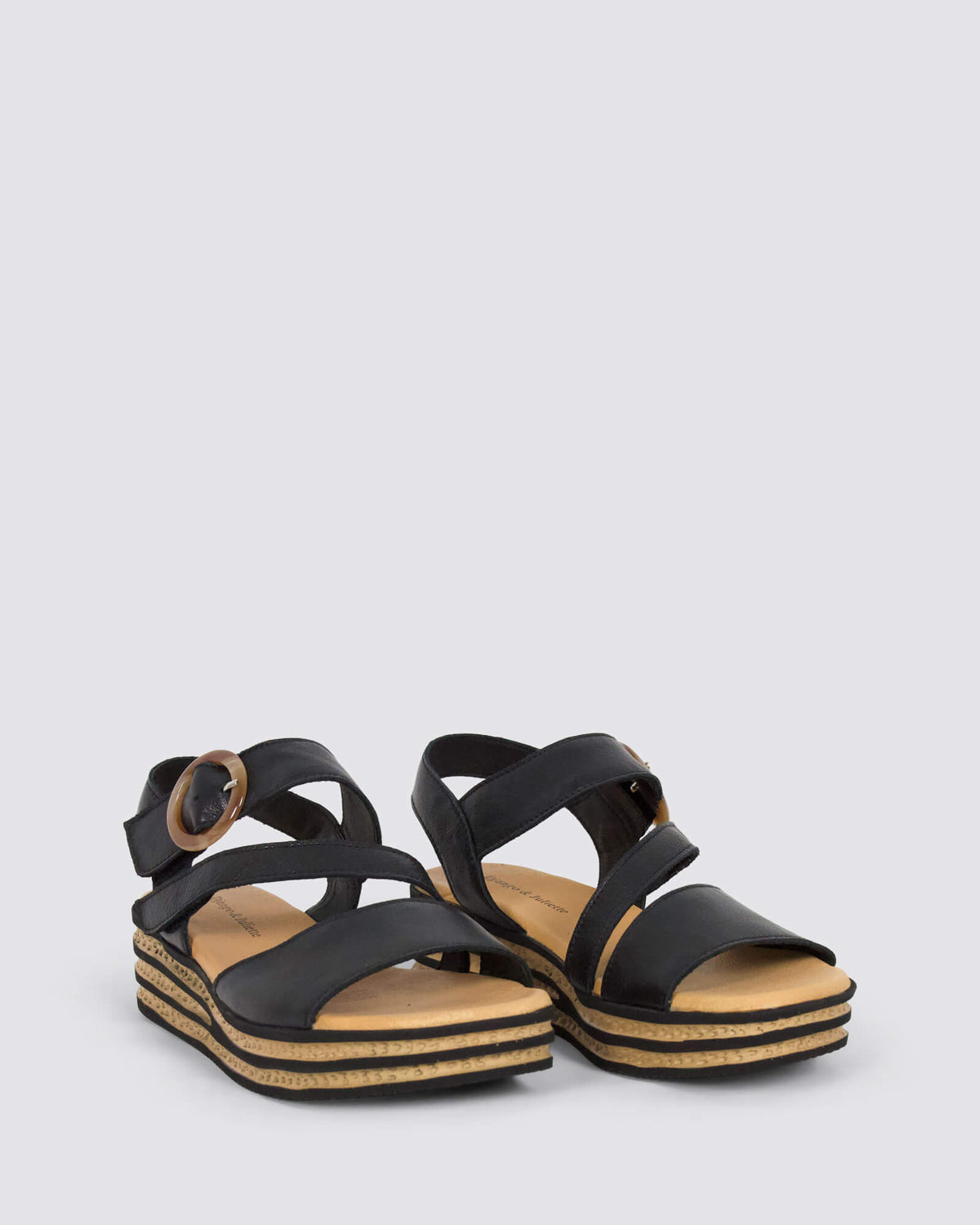 CHARLEEN WEDGE SANDALS BLACK