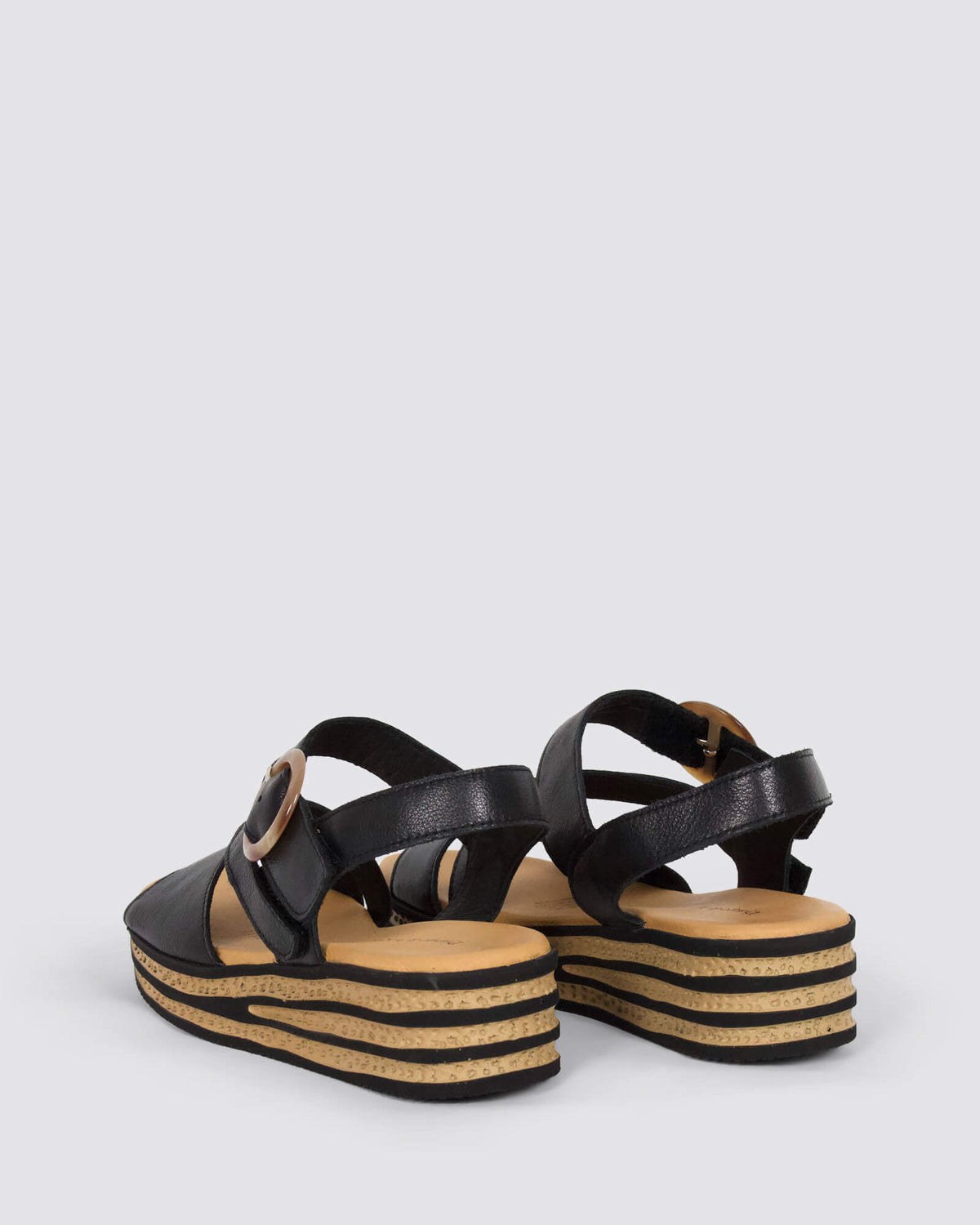 CHARLEEN WEDGE SANDALS BLACK