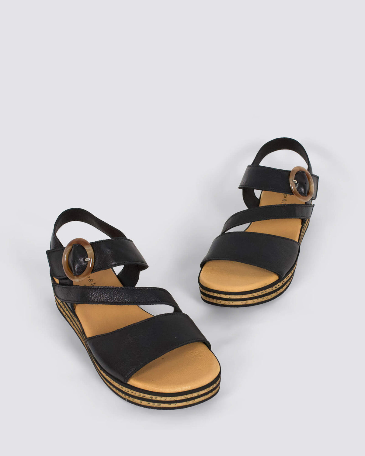 CHARLEEN WEDGE SANDALS BLACK