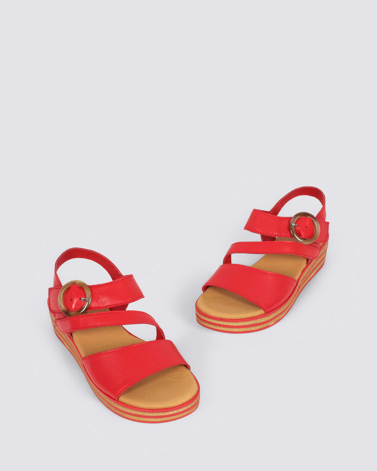 CHARLEEN WEDGE SANDALS RED