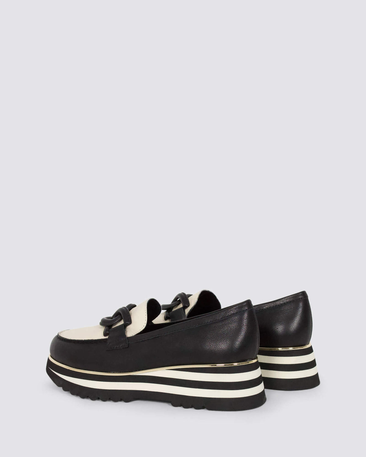 EAILA PLATFORM LOAFERS BLACK/MILK