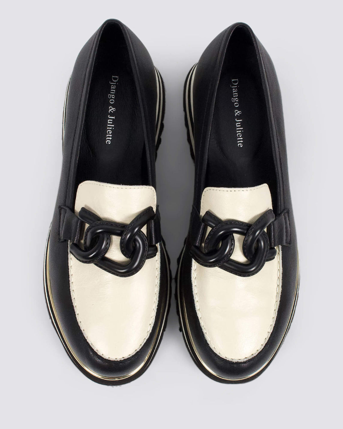 EAILA PLATFORM LOAFERS BLACK/MILK