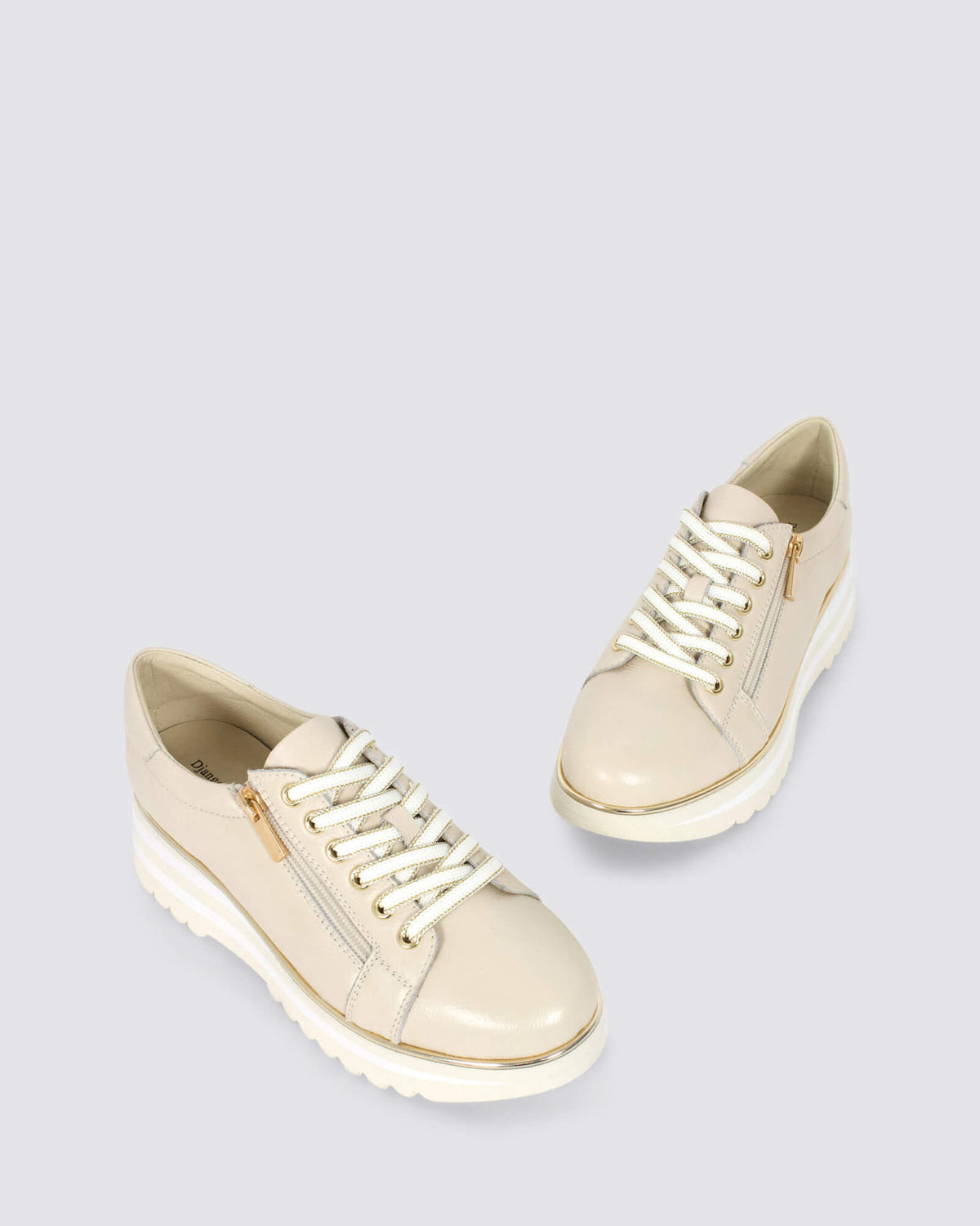 EAMMES PLATFORM SNEAKERS MILK