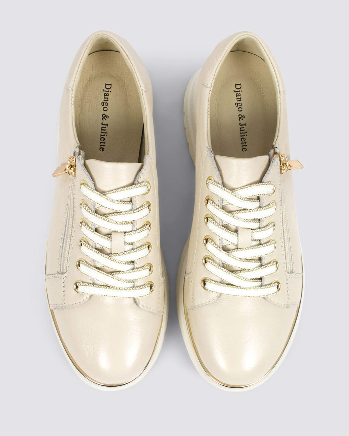 EAMMES PLATFORM SNEAKERS MILK