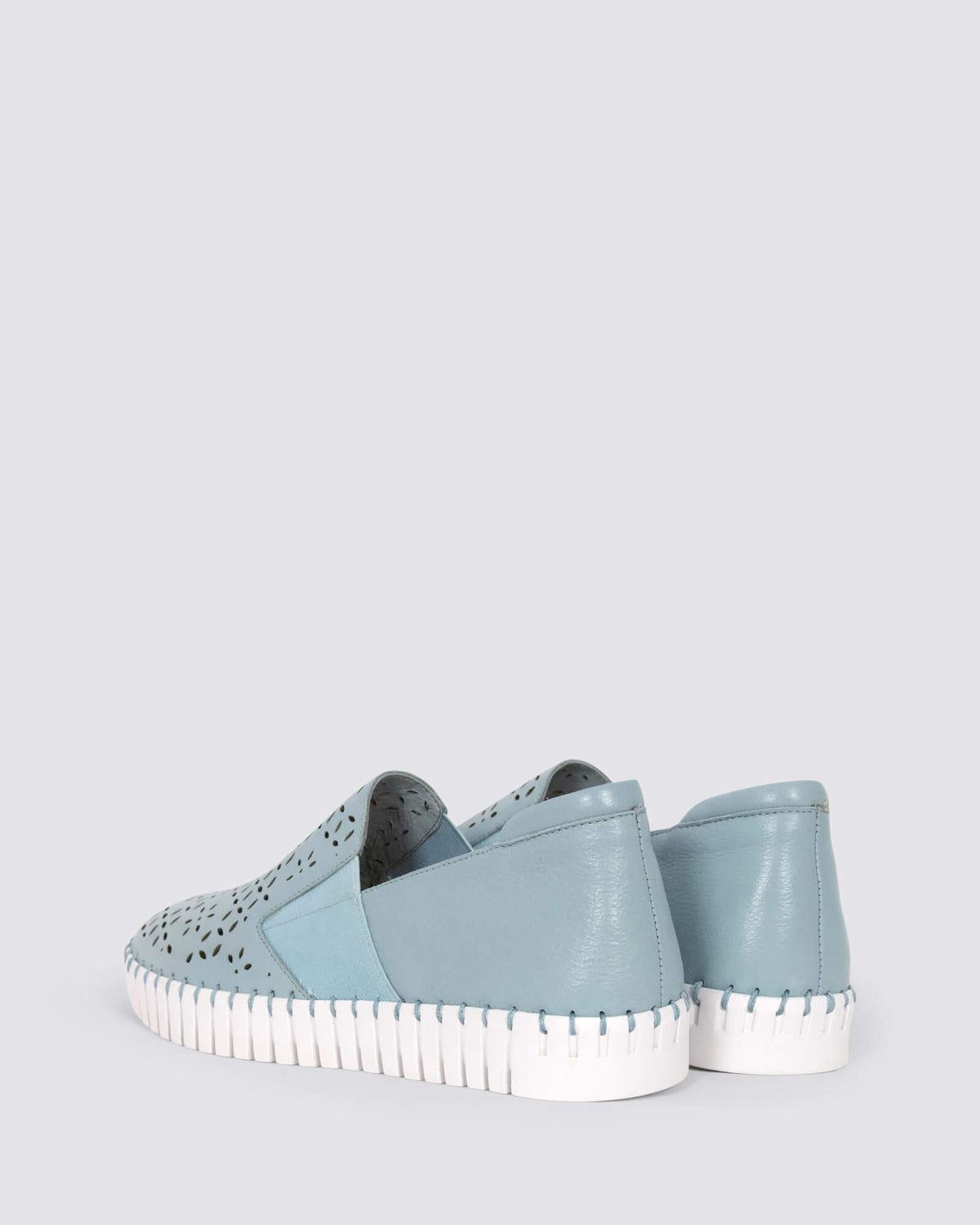 HAREL FLATS DENIM LEATHER