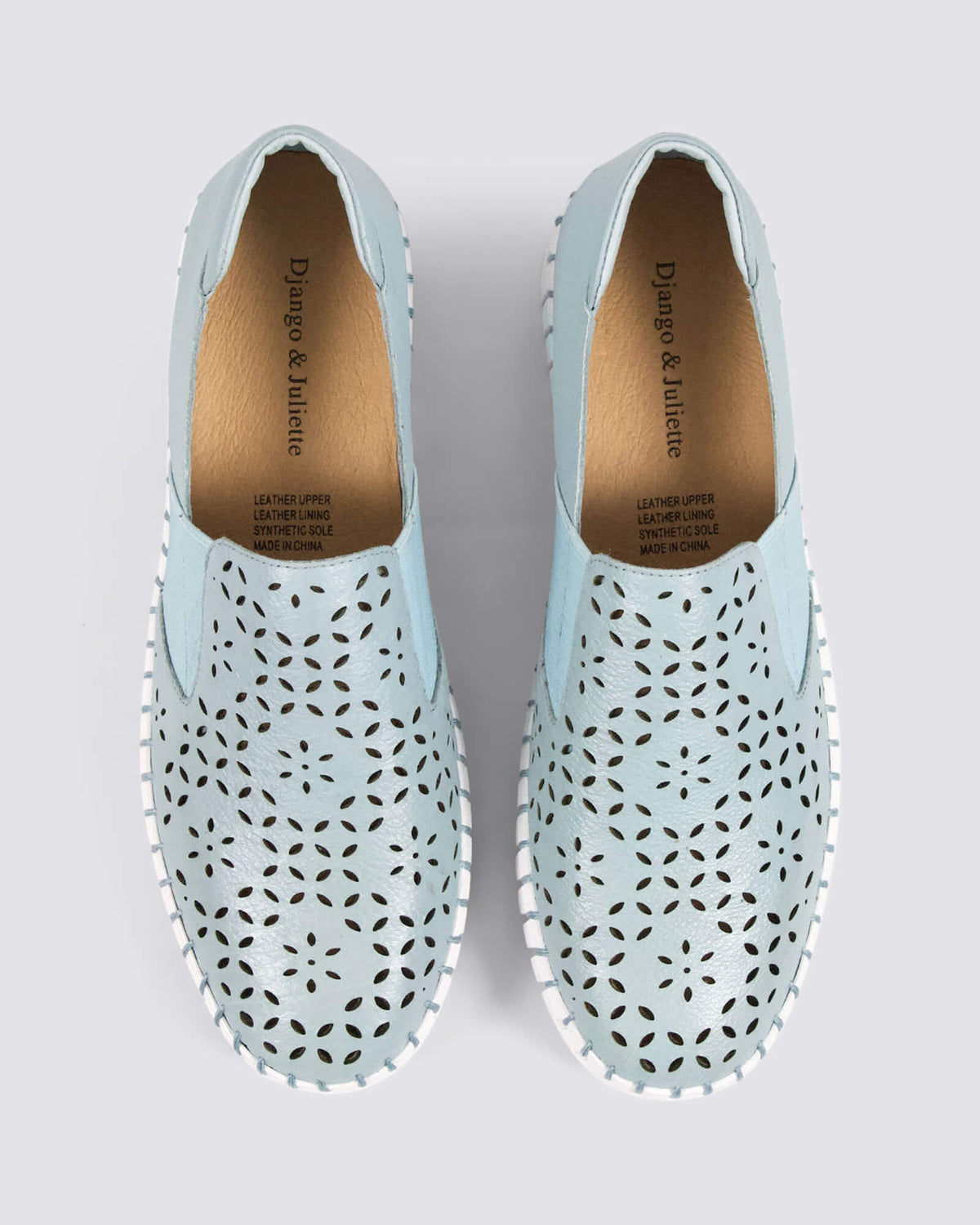 HAREL FLATS DENIM LEATHER