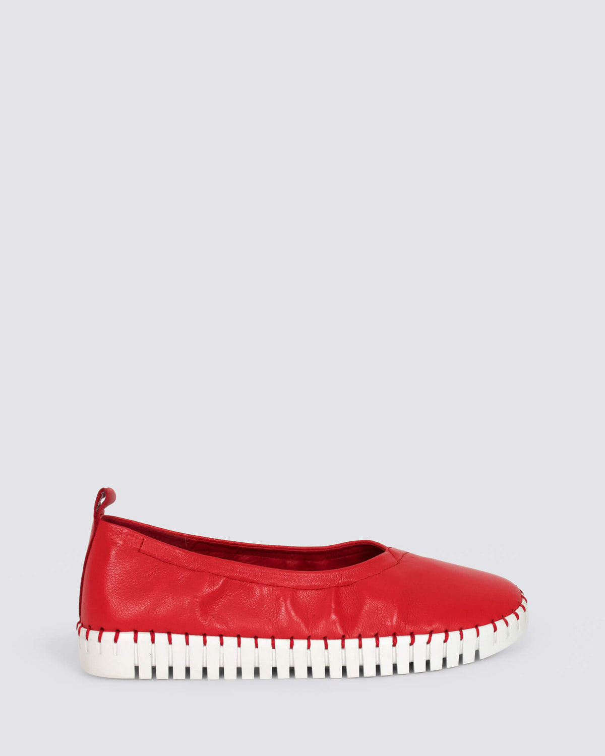 HEATON FLATS RED LEATHER