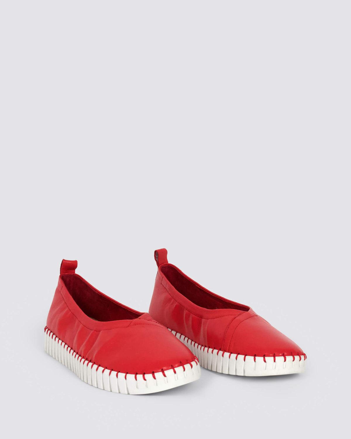 HEATON FLATS RED LEATHER