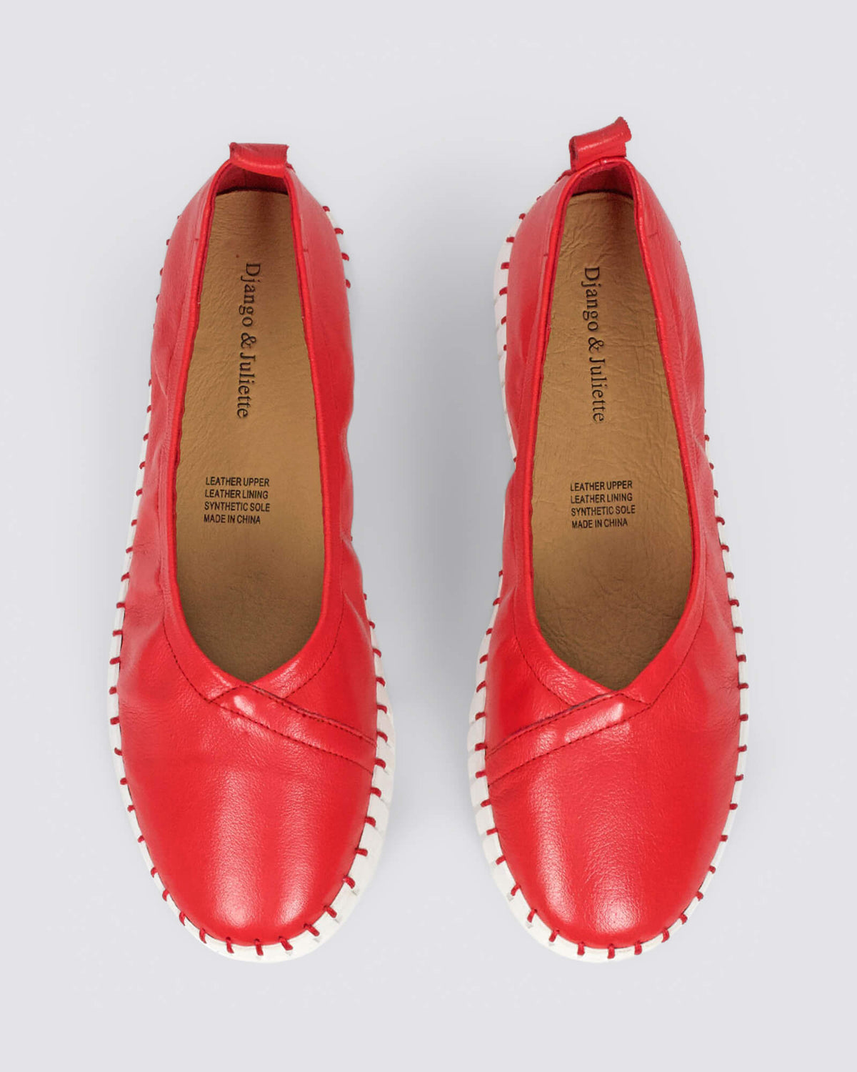 HEATON FLATS RED LEATHER