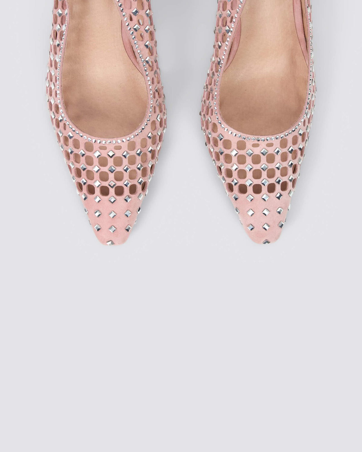 KANDEE SLINGBACK HEELS ROSE SILVER
