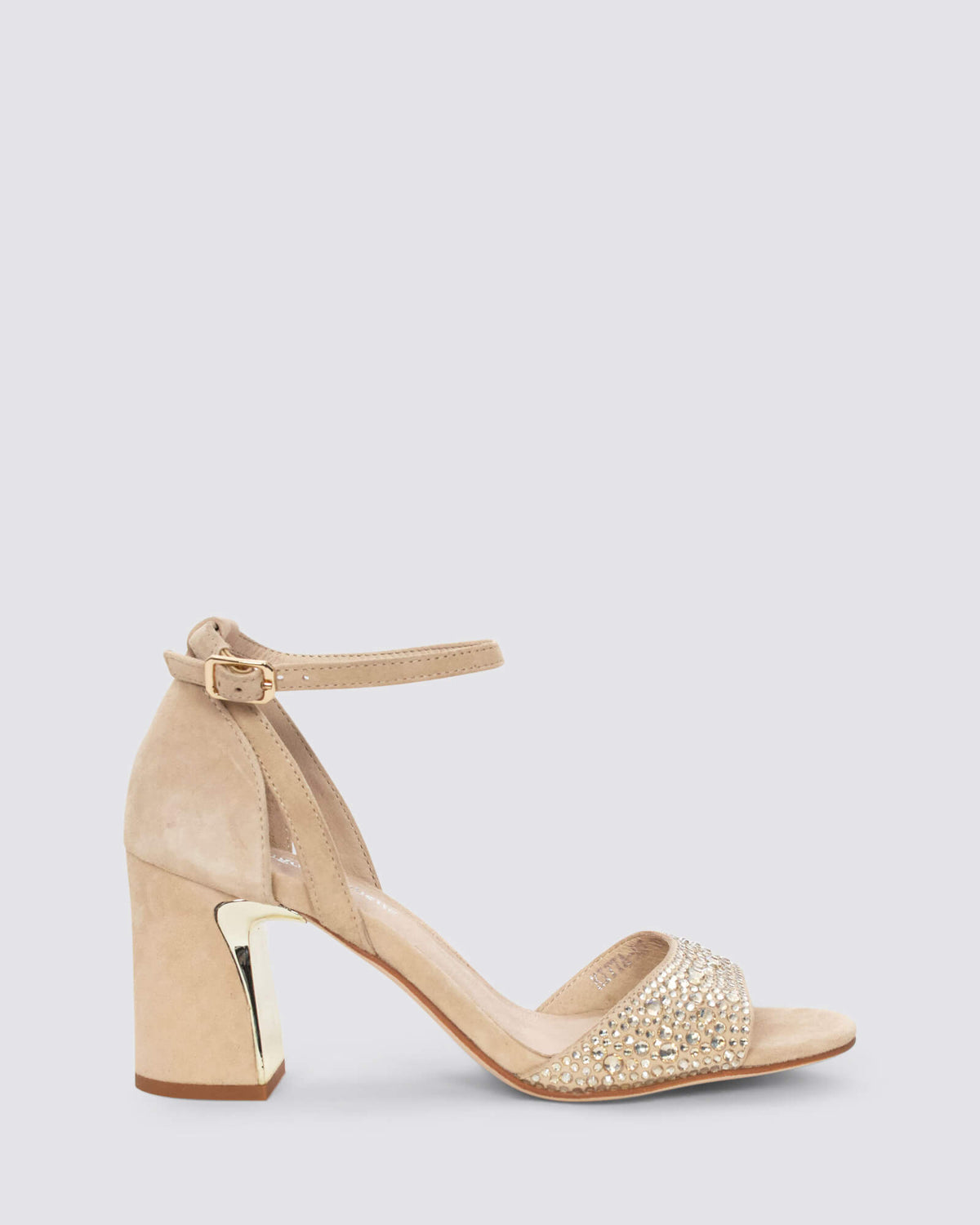 KITTA HEELS LATTE SUEDE JEWELS