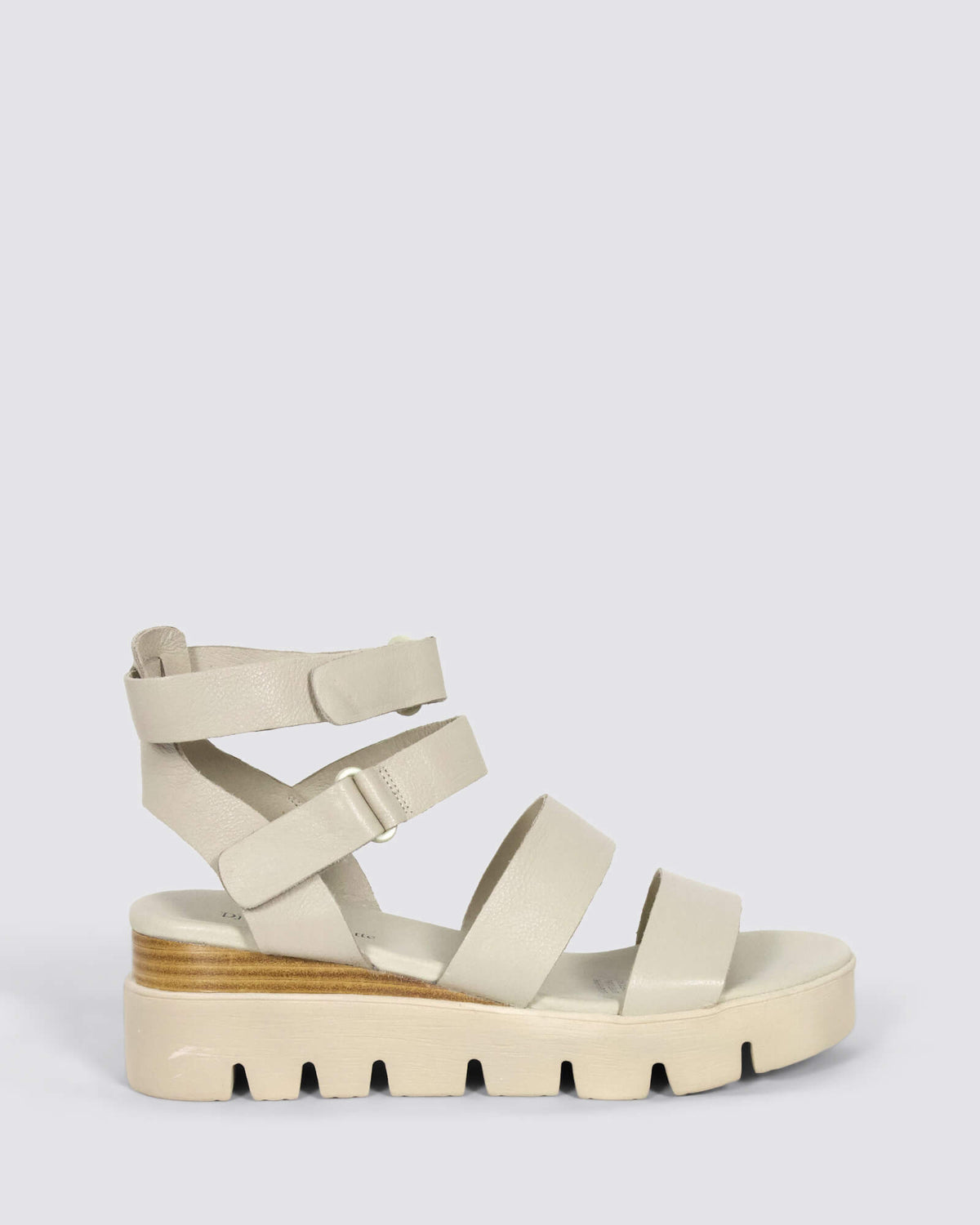 RHEAN WEDGE SANDALS ALMOND