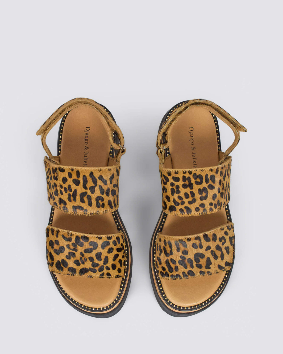 SONER SANDALS TAN LEOPARD