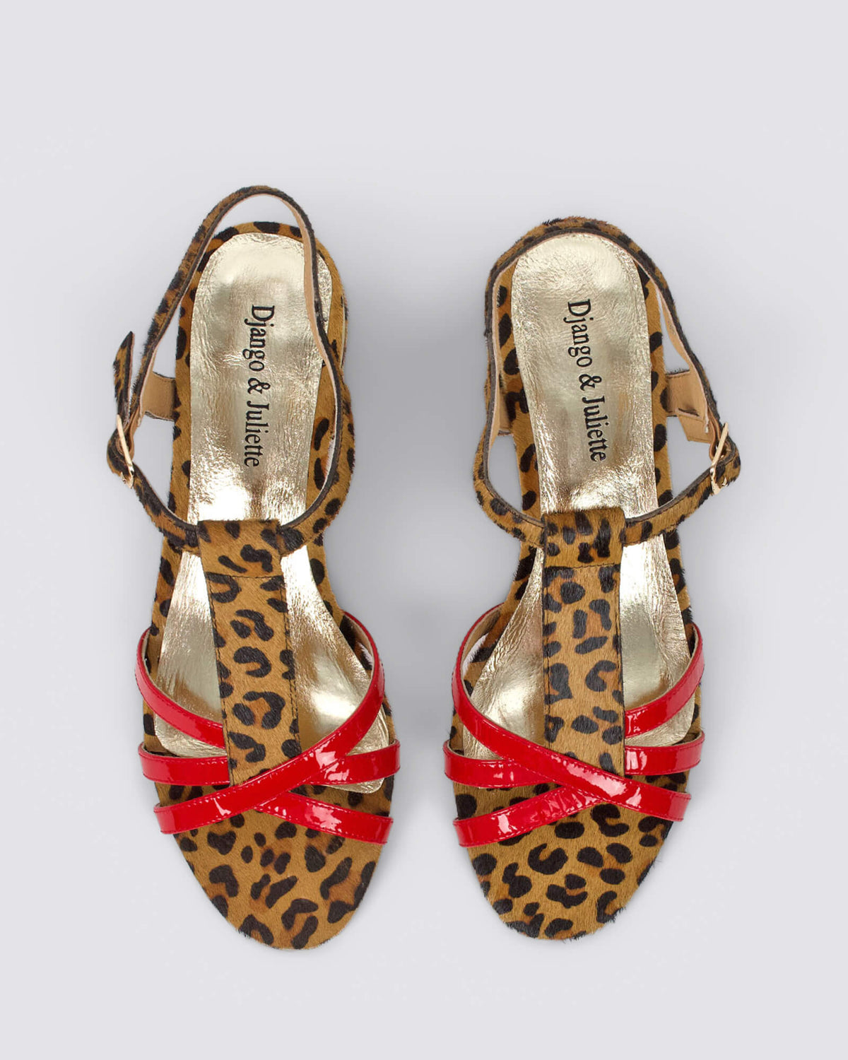 TANGOTS SANDALS RED TAN