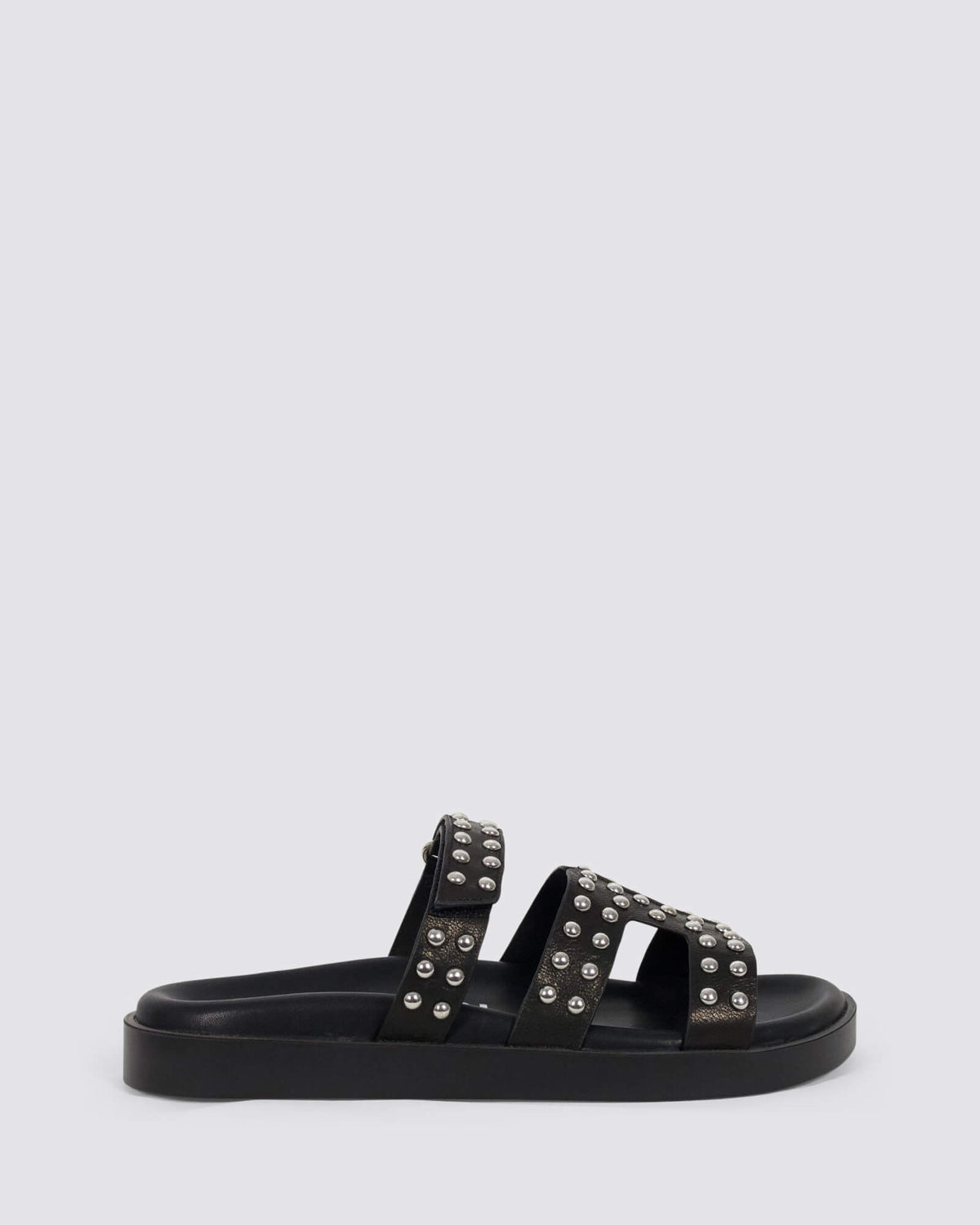 SEY CHELLES SANDALS BLACK LEATHER
